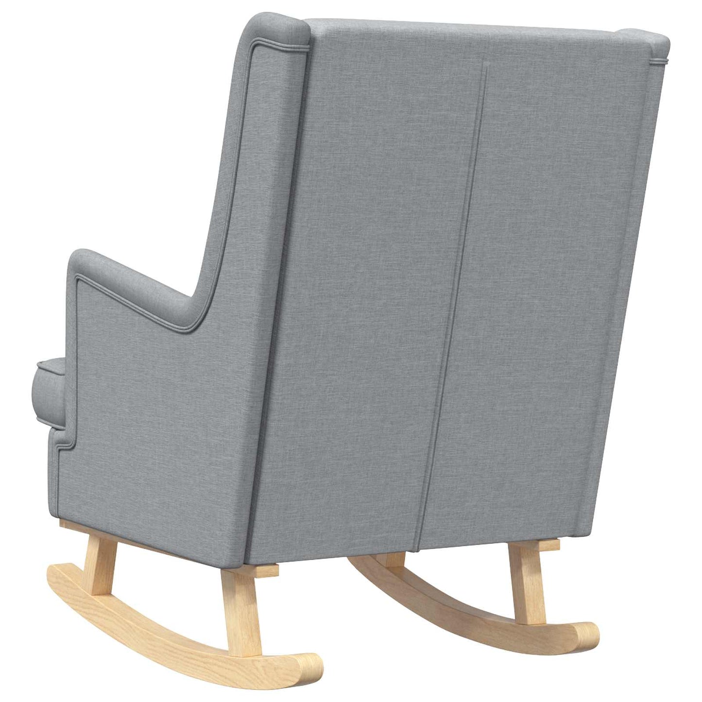Schaukelstuhl Hellgrau 62 x 80 x 85 cm Stoff
