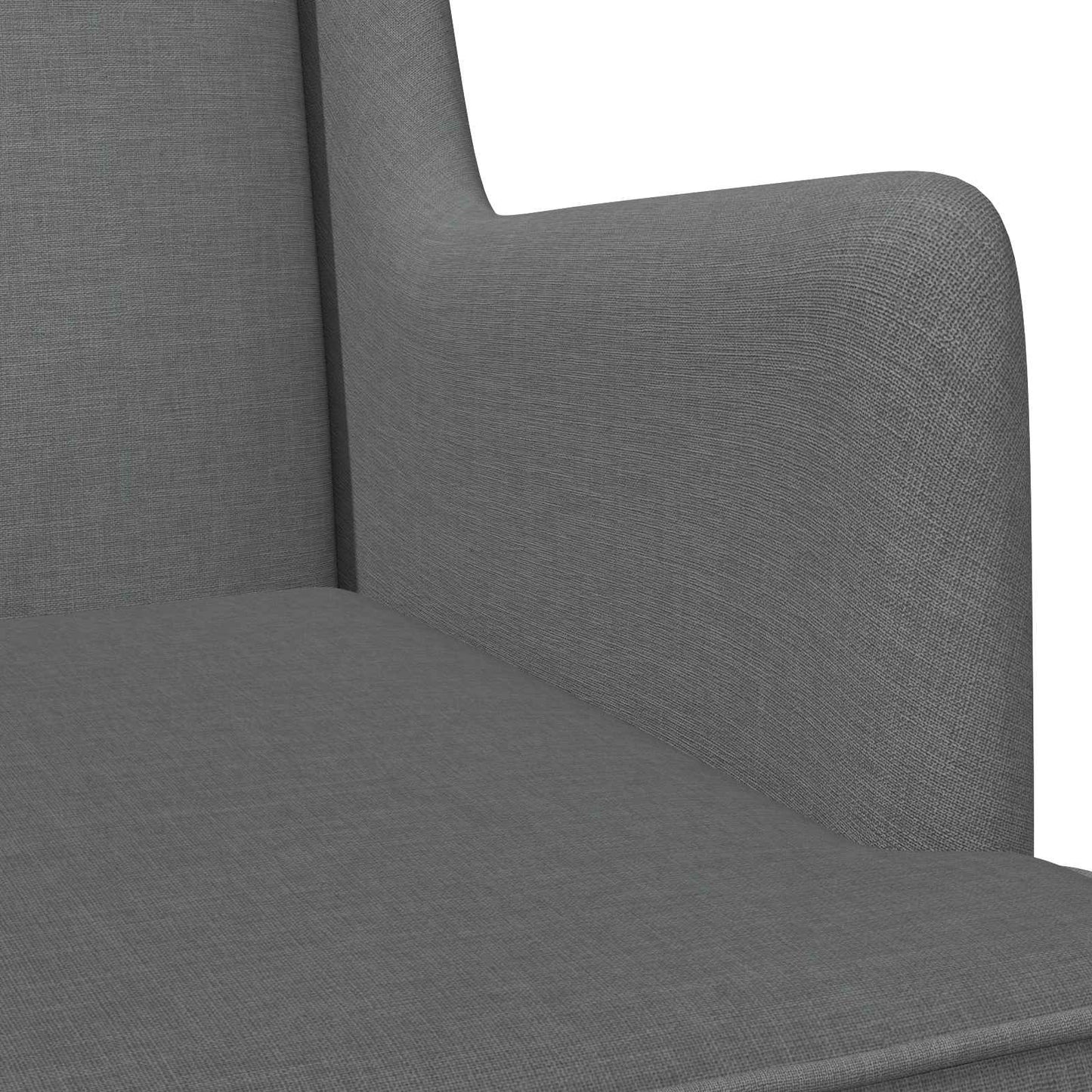 Schaukelstuhl Dunkelgrau 62 x 80 x 85 cm Stoff