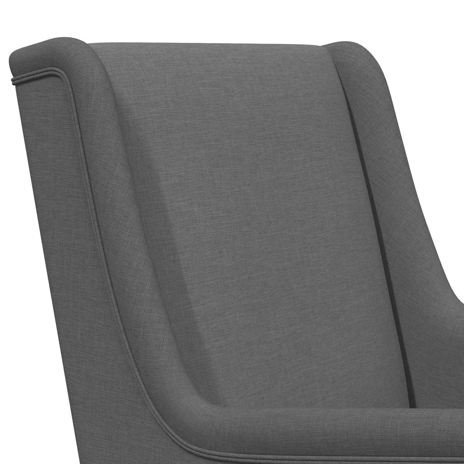 Schaukelstuhl Dunkelgrau 62 x 80 x 85 cm Stoff