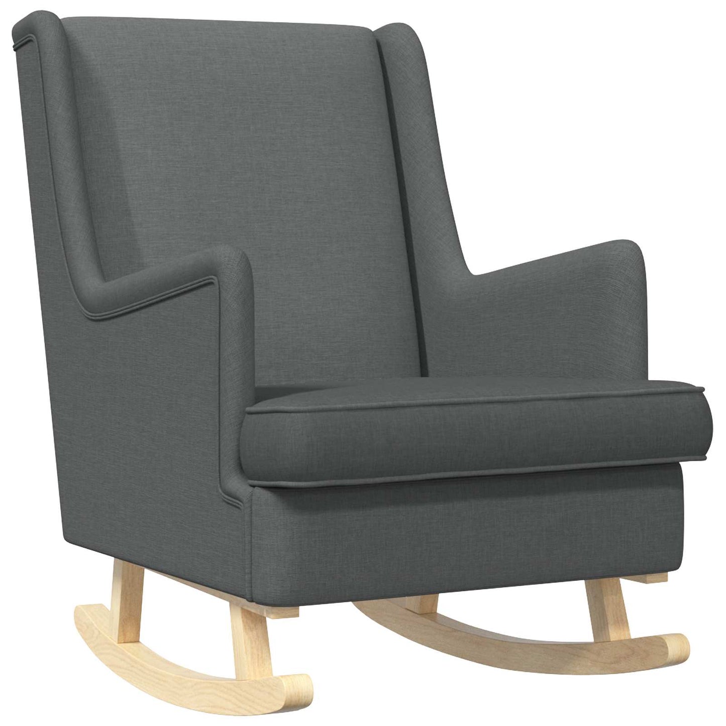 Schaukelstuhl Dunkelgrau 62 x 80 x 85 cm Stoff
