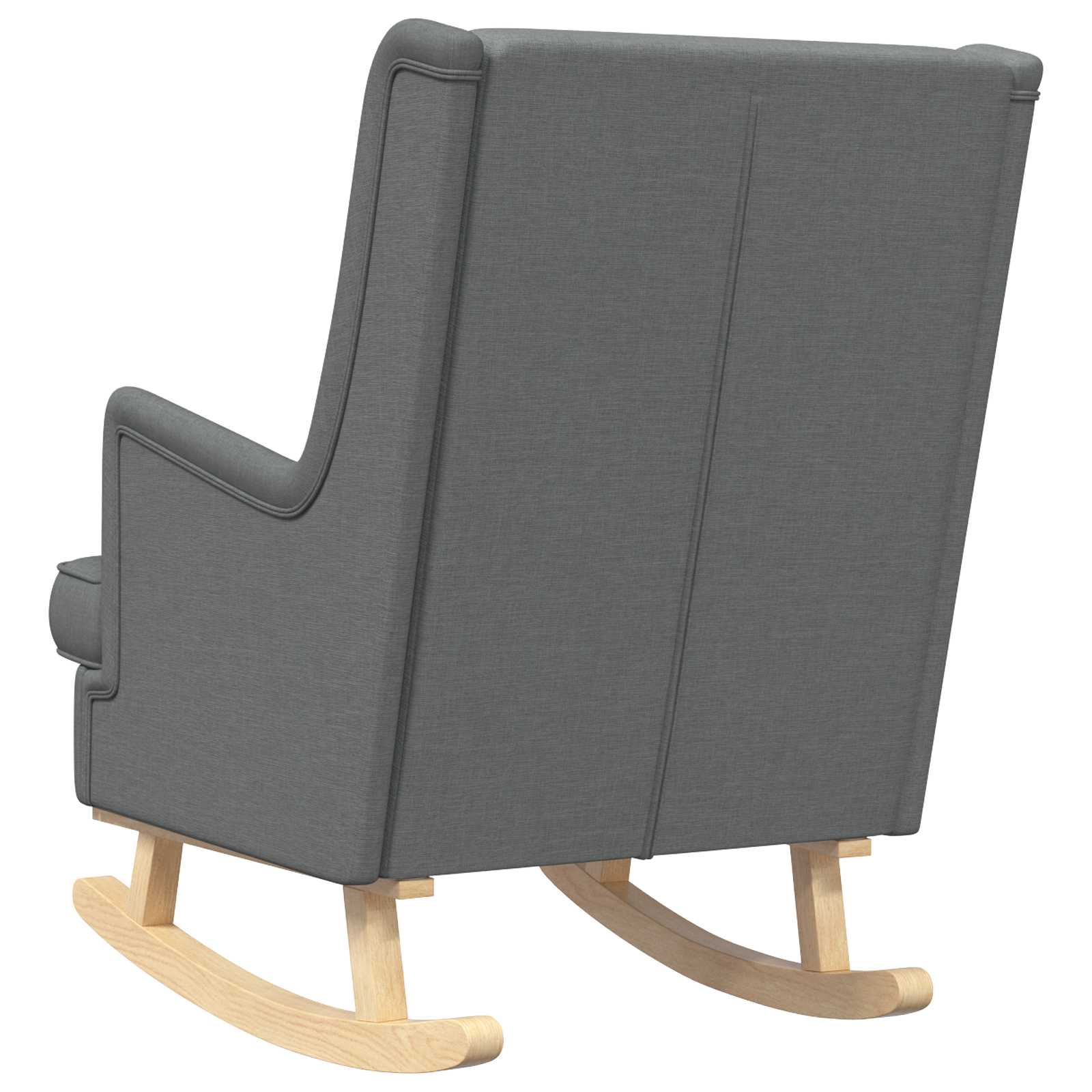 Schaukelstuhl Dunkelgrau 62 x 80 x 85 cm Stoff