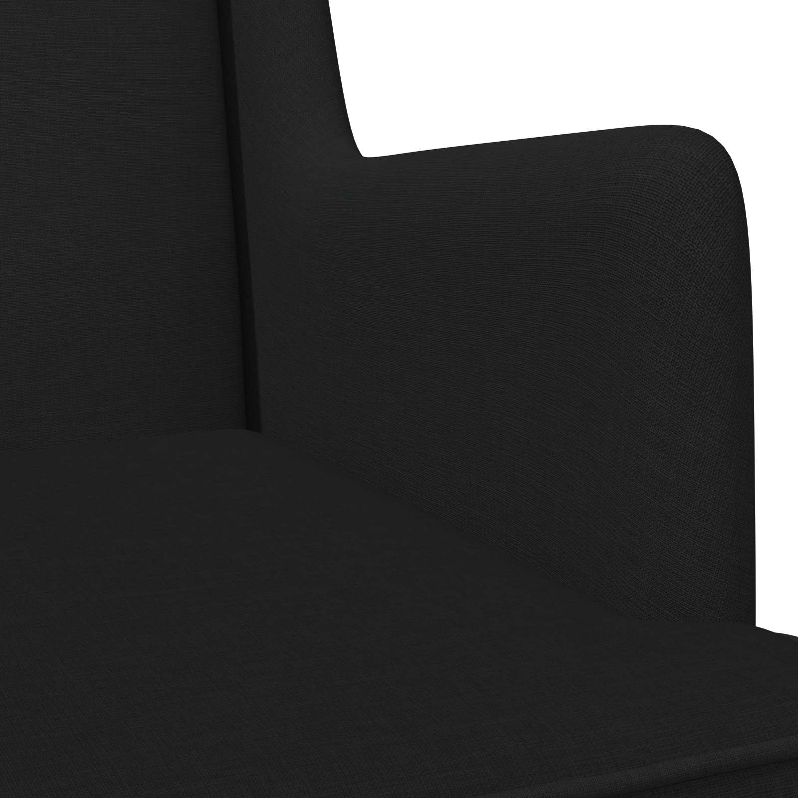 Schaukelstuhl Schwarz 62 x 80 x 85 cm Stoff