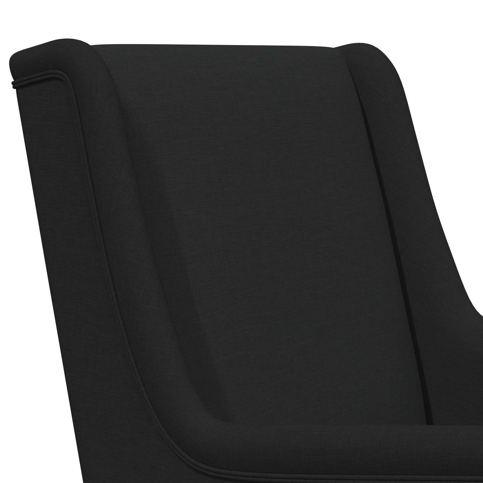 Schaukelstuhl Schwarz 62 x 80 x 85 cm Stoff
