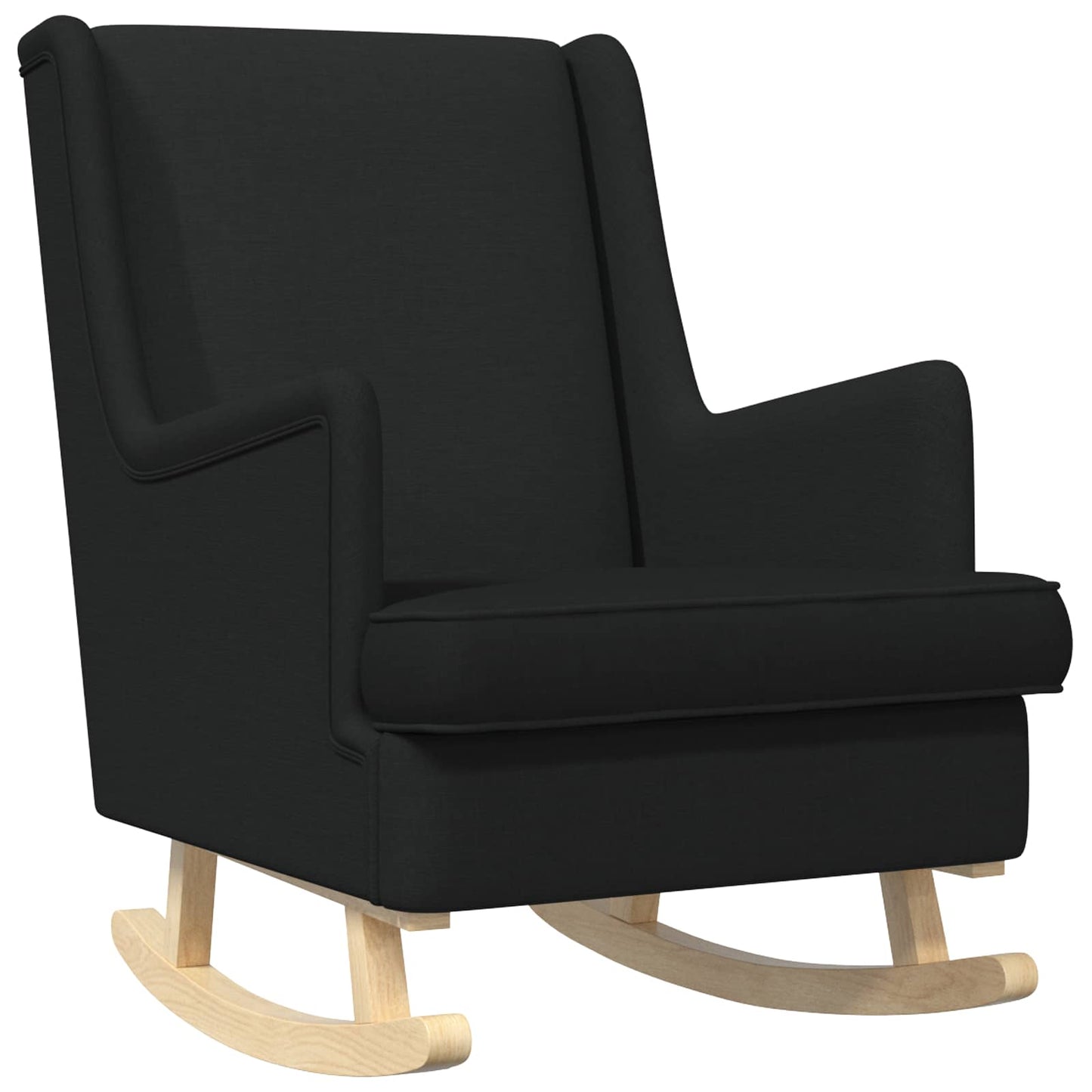 Schaukelstuhl Schwarz 62 x 80 x 85 cm Stoff