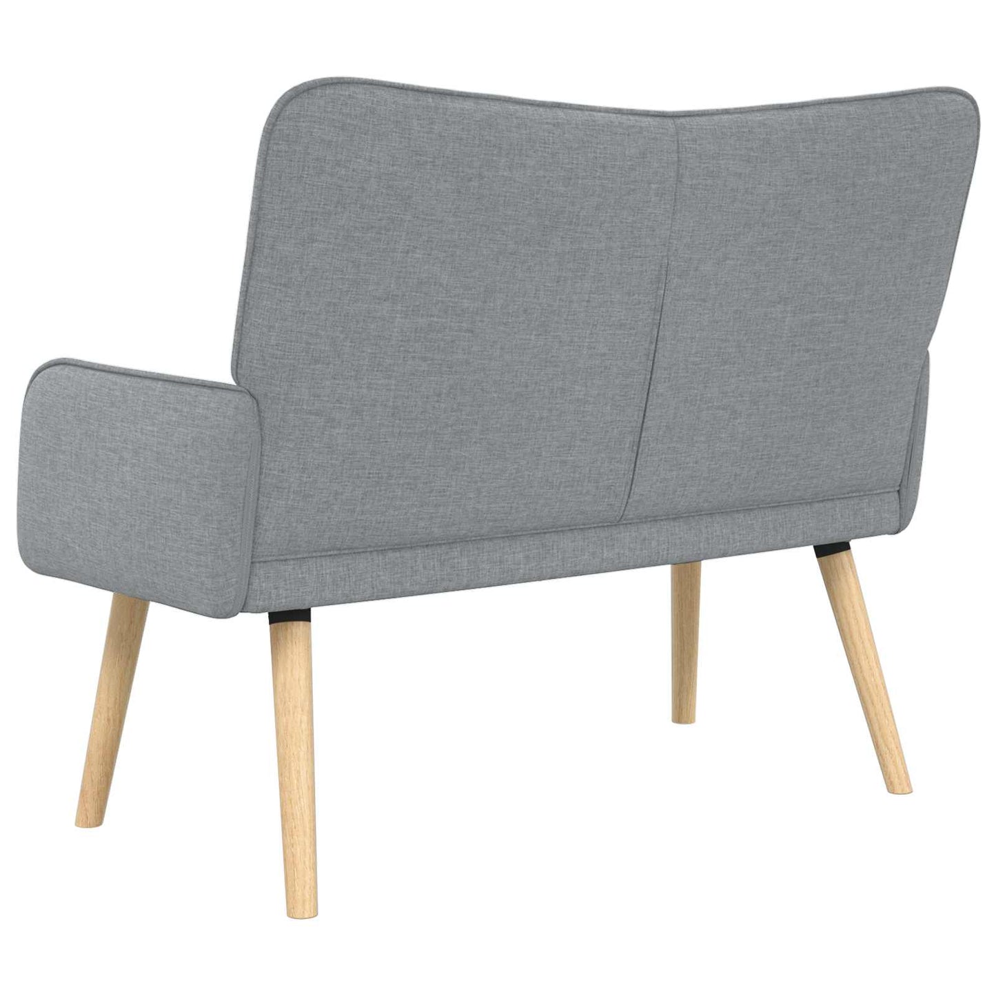 2-Sitzer Sofa Hellgrau 115 x 61 x 87 cm Stoff