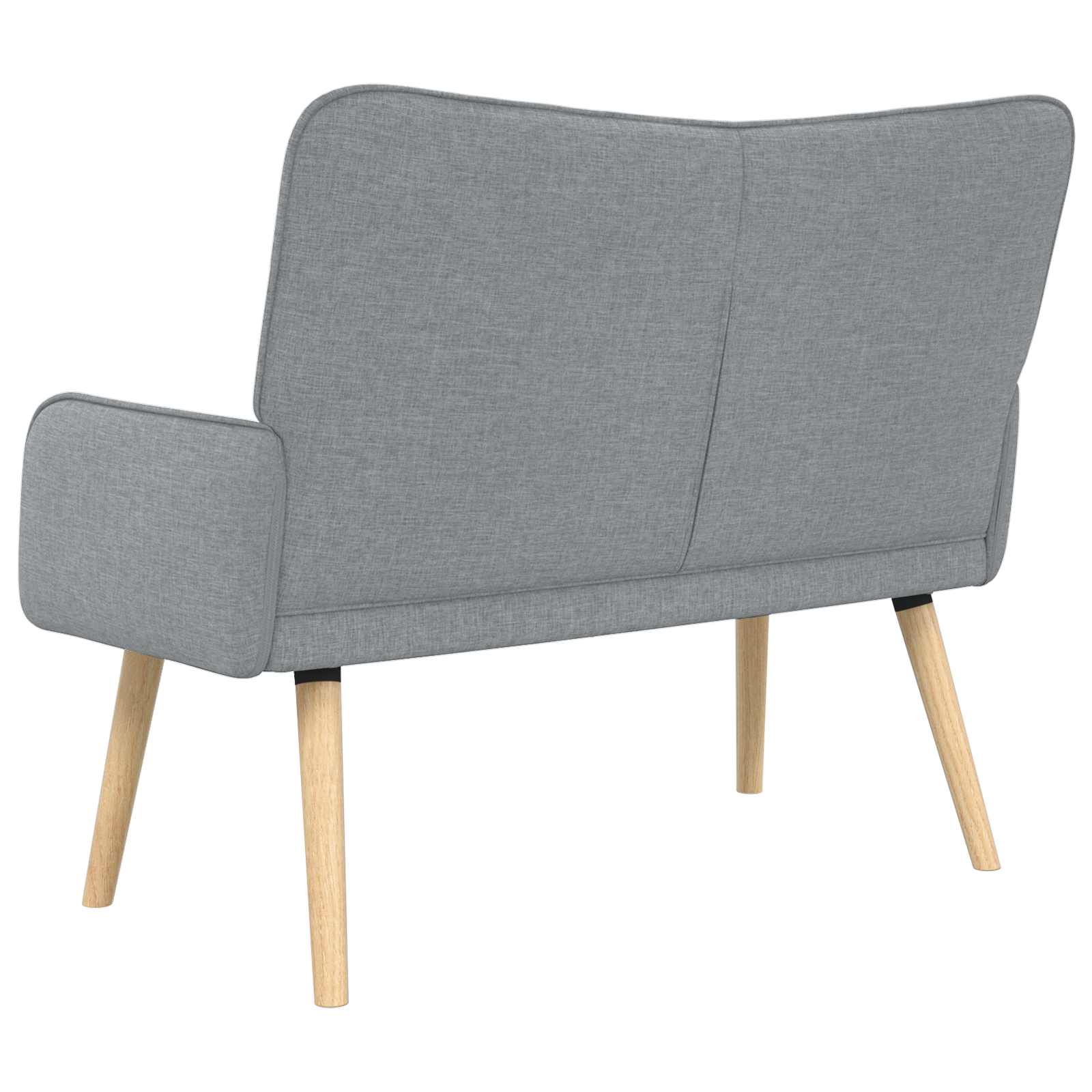 2-Sitzer Sofa Hellgrau 115 x 61 x 87 cm Stoff