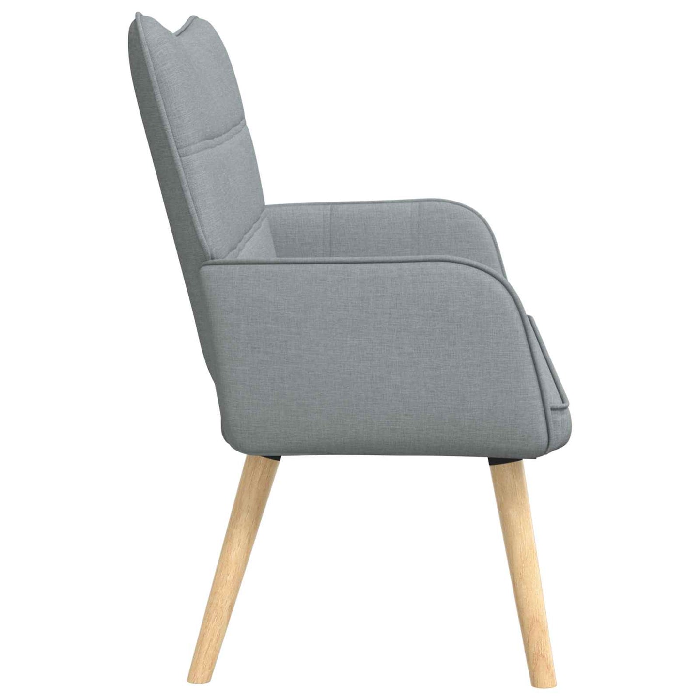 2-Sitzer Sofa Hellgrau 115 x 61 x 87 cm Stoff