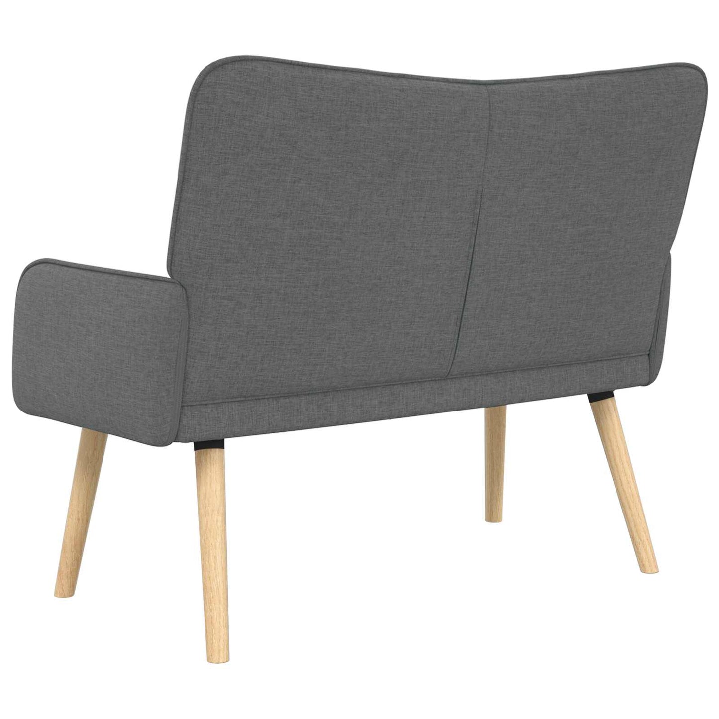 2-Sitzer Sofa Dunkelgrau 115 x 61 x 87 cm Stoff