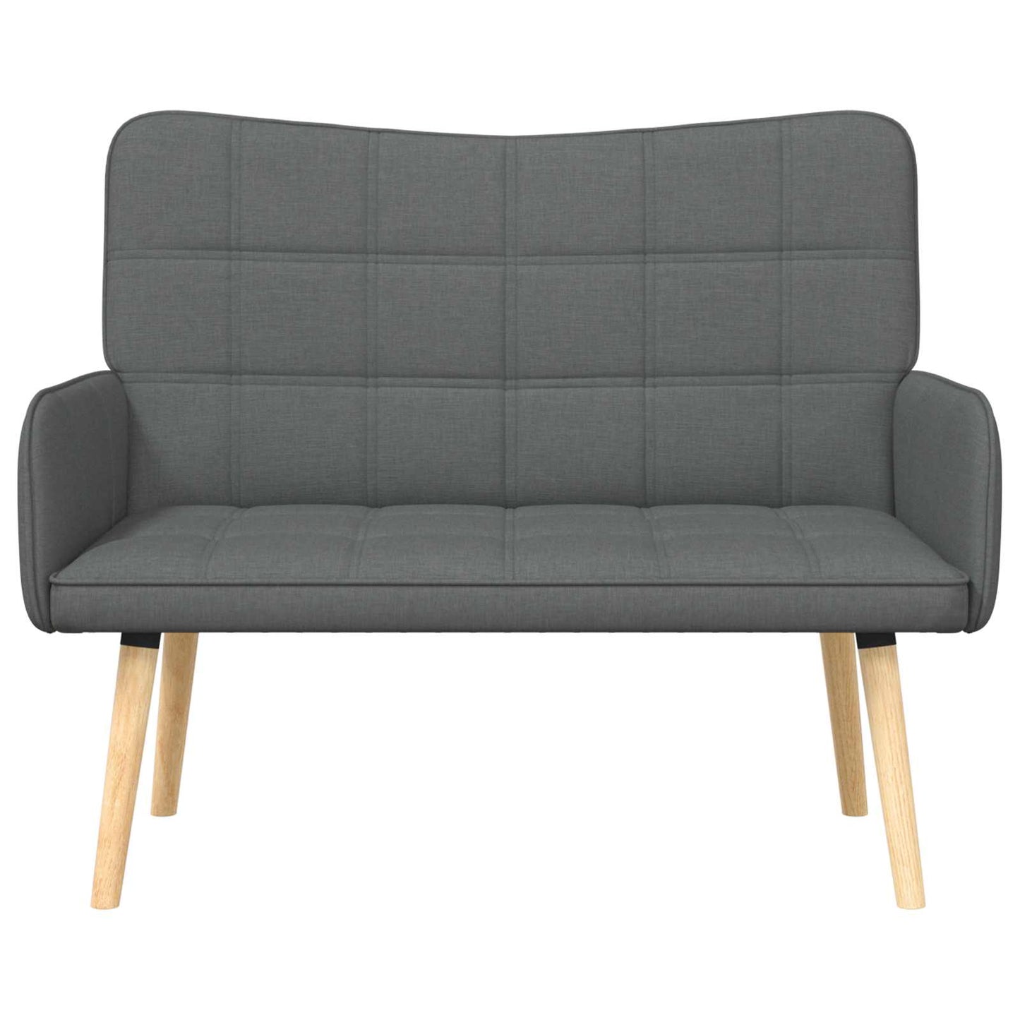 2-Sitzer Sofa Dunkelgrau 115 x 61 x 87 cm Stoff