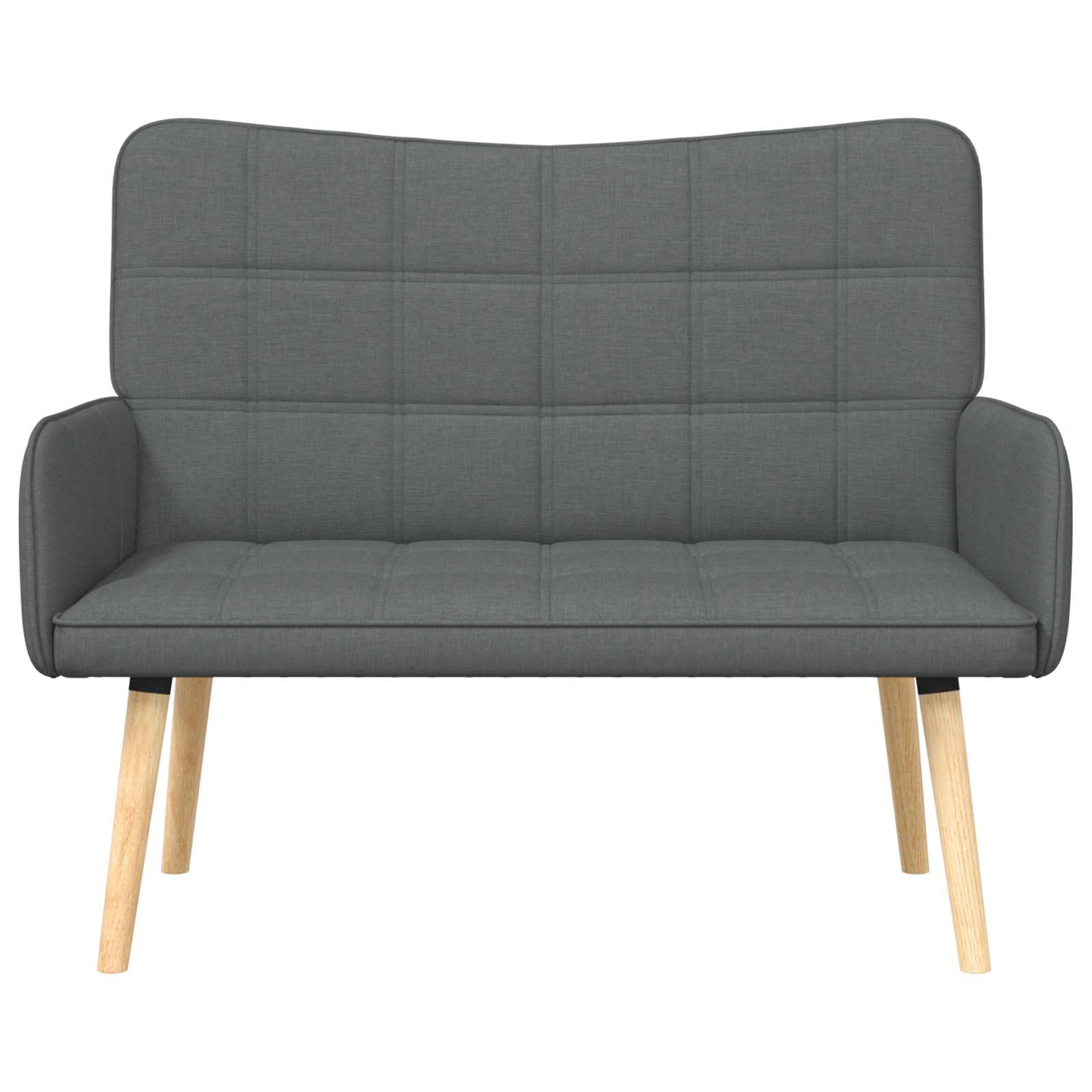 2-Sitzer Sofa Dunkelgrau 115 x 61 x 87 cm Stoff
