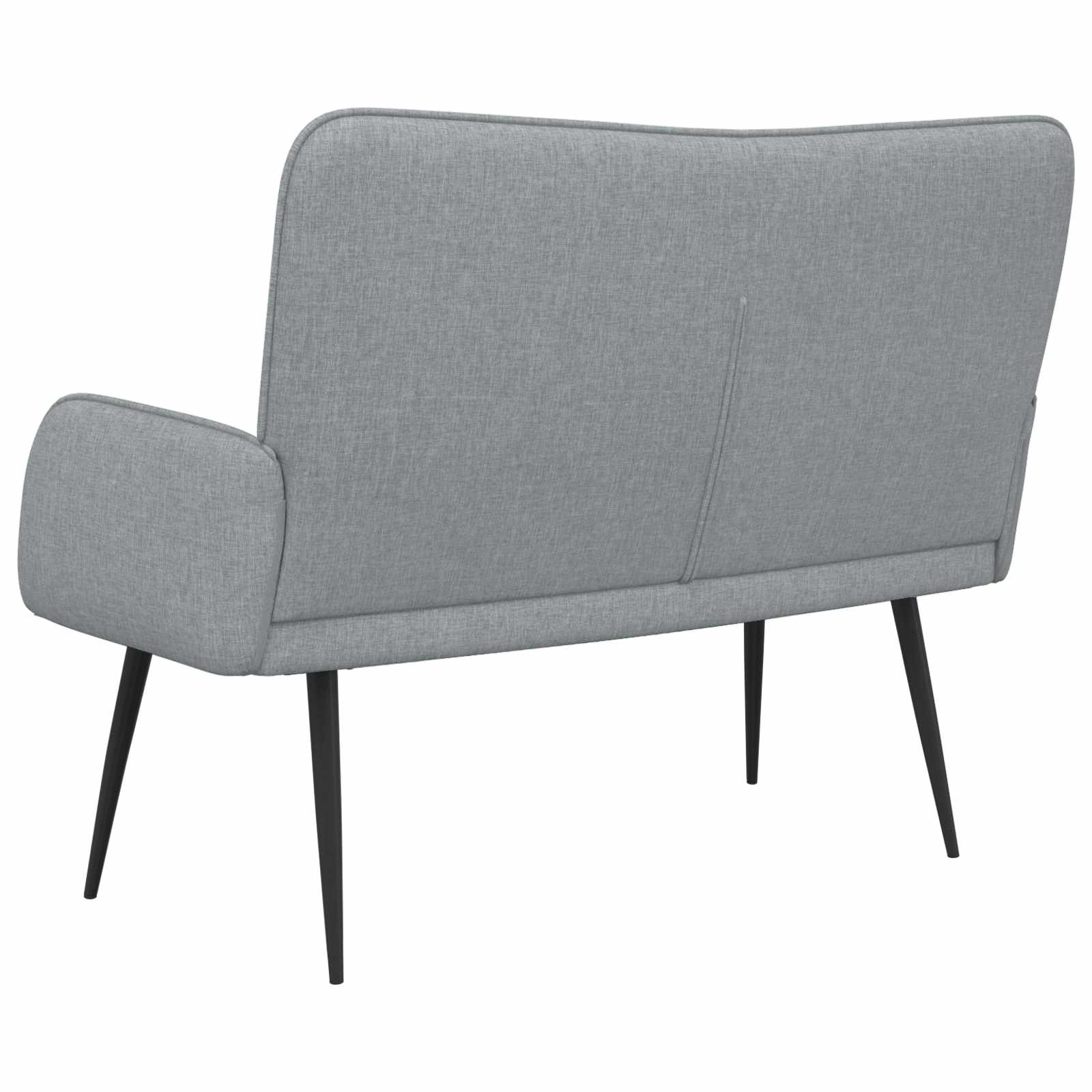 2-Sitzer Sofa Hellgrau 115 x 61 x 87 cm Stoff