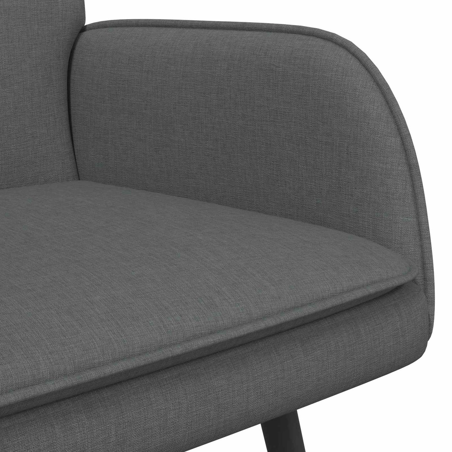 2-Sitzer Sofa Dunkelgrau 115 x 61 x 87 cm Stoff