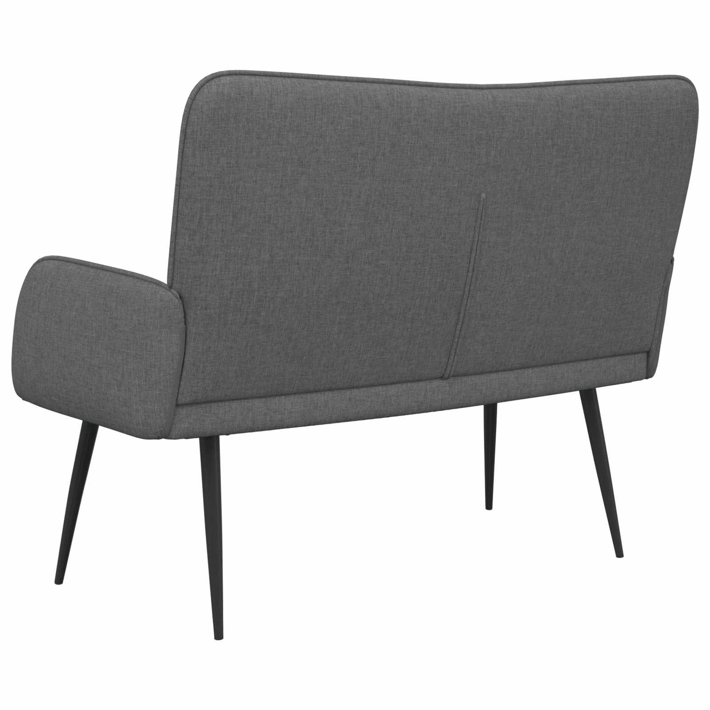 2-Sitzer Sofa Dunkelgrau 115 x 61 x 87 cm Stoff