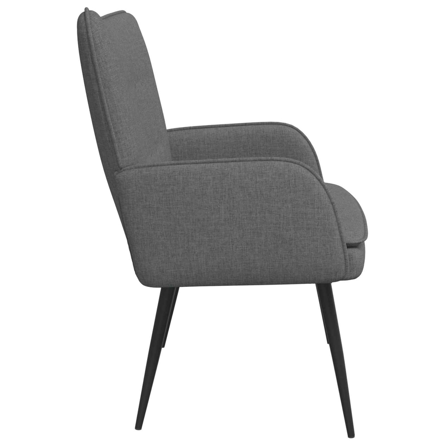 2-Sitzer Sofa Dunkelgrau 115 x 61 x 87 cm Stoff