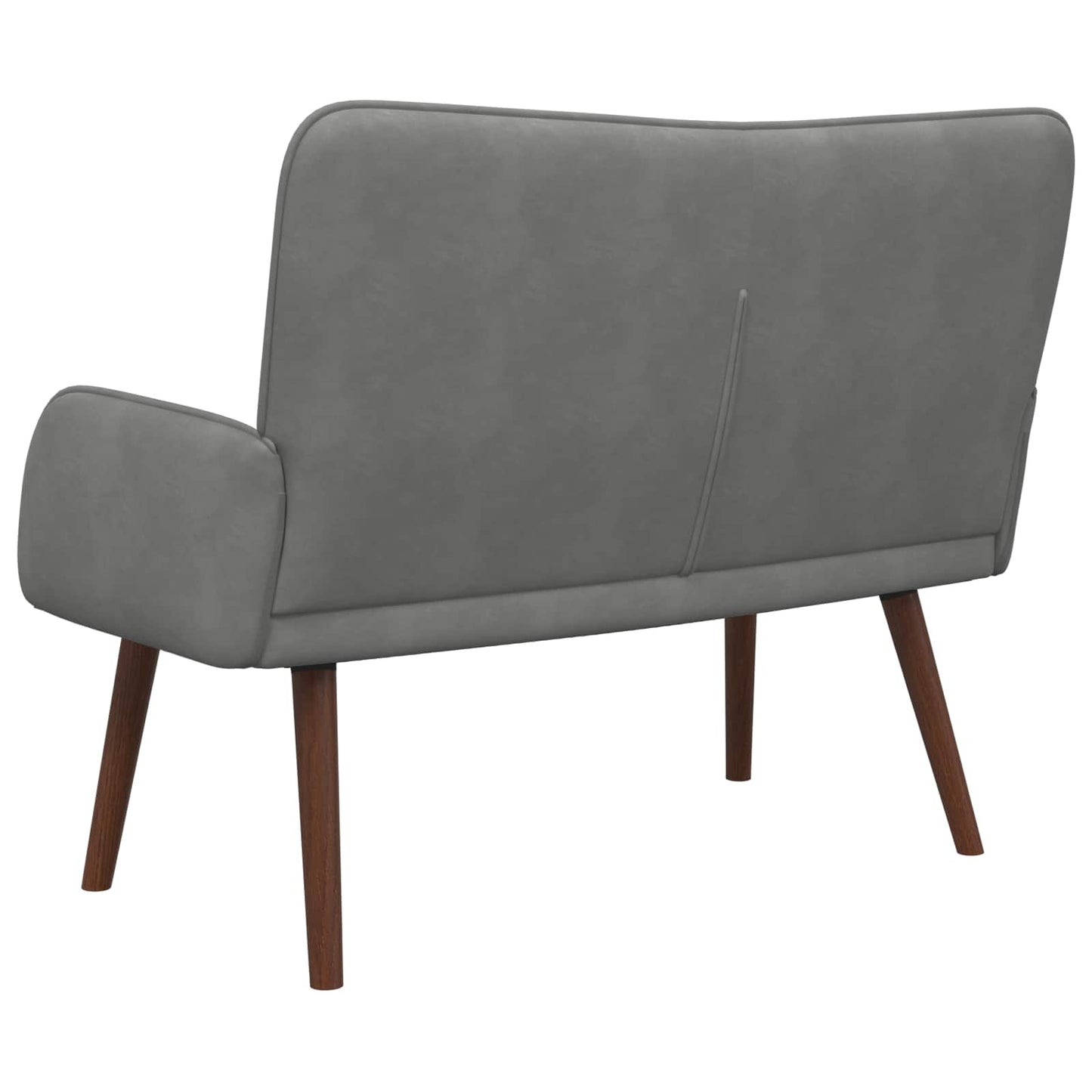 2-Sitzer Sofa Dunkelgrau 115 x 61 x 87 cm Samt