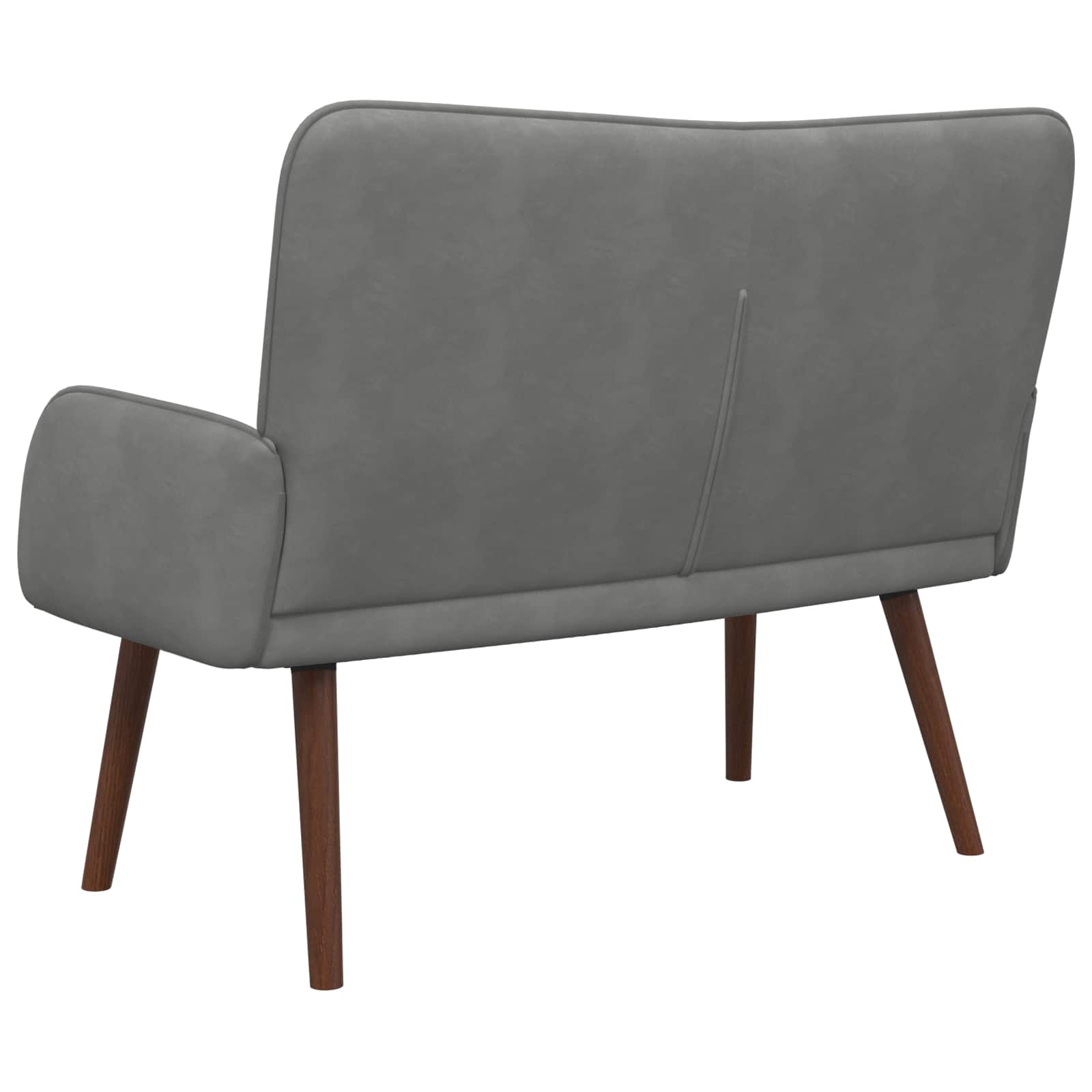 2-Sitzer Sofa Dunkelgrau 115 x 61 x 87 cm Samt