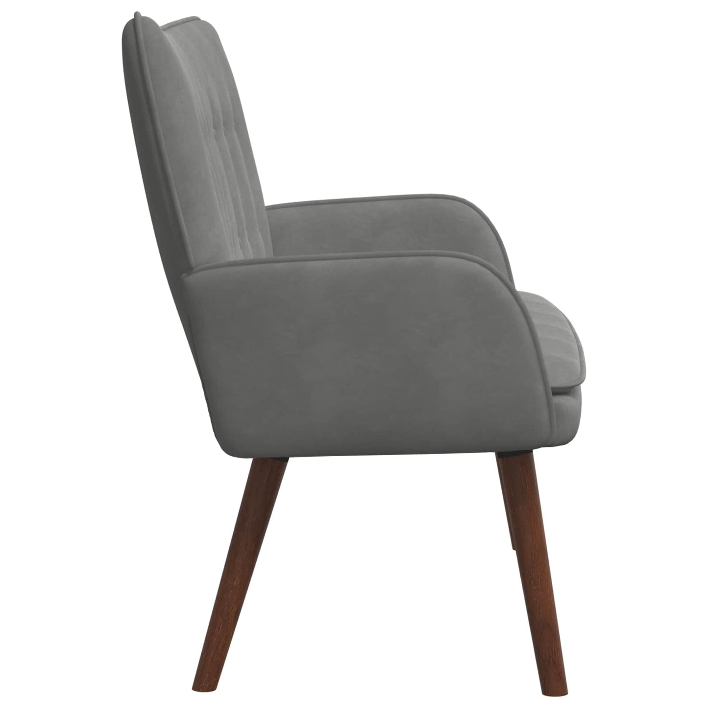 2-Sitzer Sofa Dunkelgrau 115 x 61 x 87 cm Samt