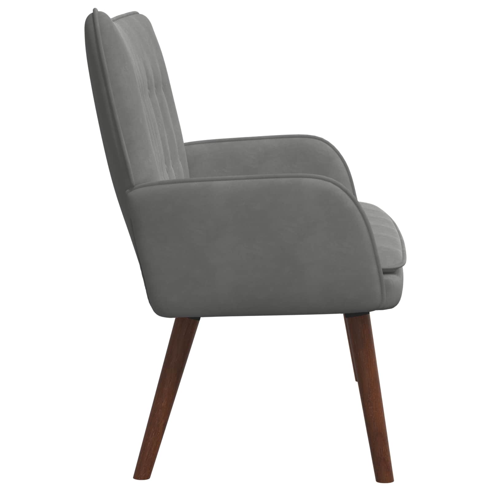 2-Sitzer Sofa Dunkelgrau 115 x 61 x 87 cm Samt