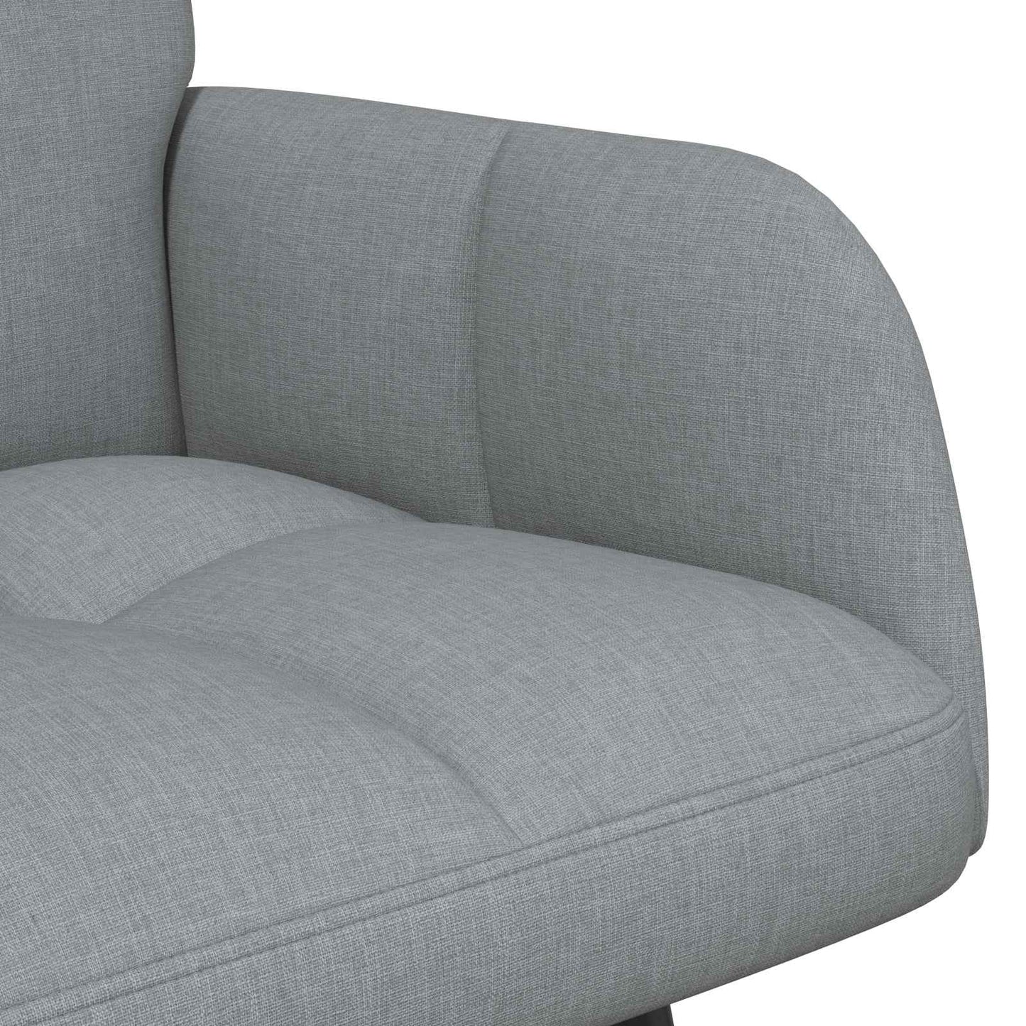 2-Sitzer Sofa Hellgrau 115 x 61 x 87 cm Stoff