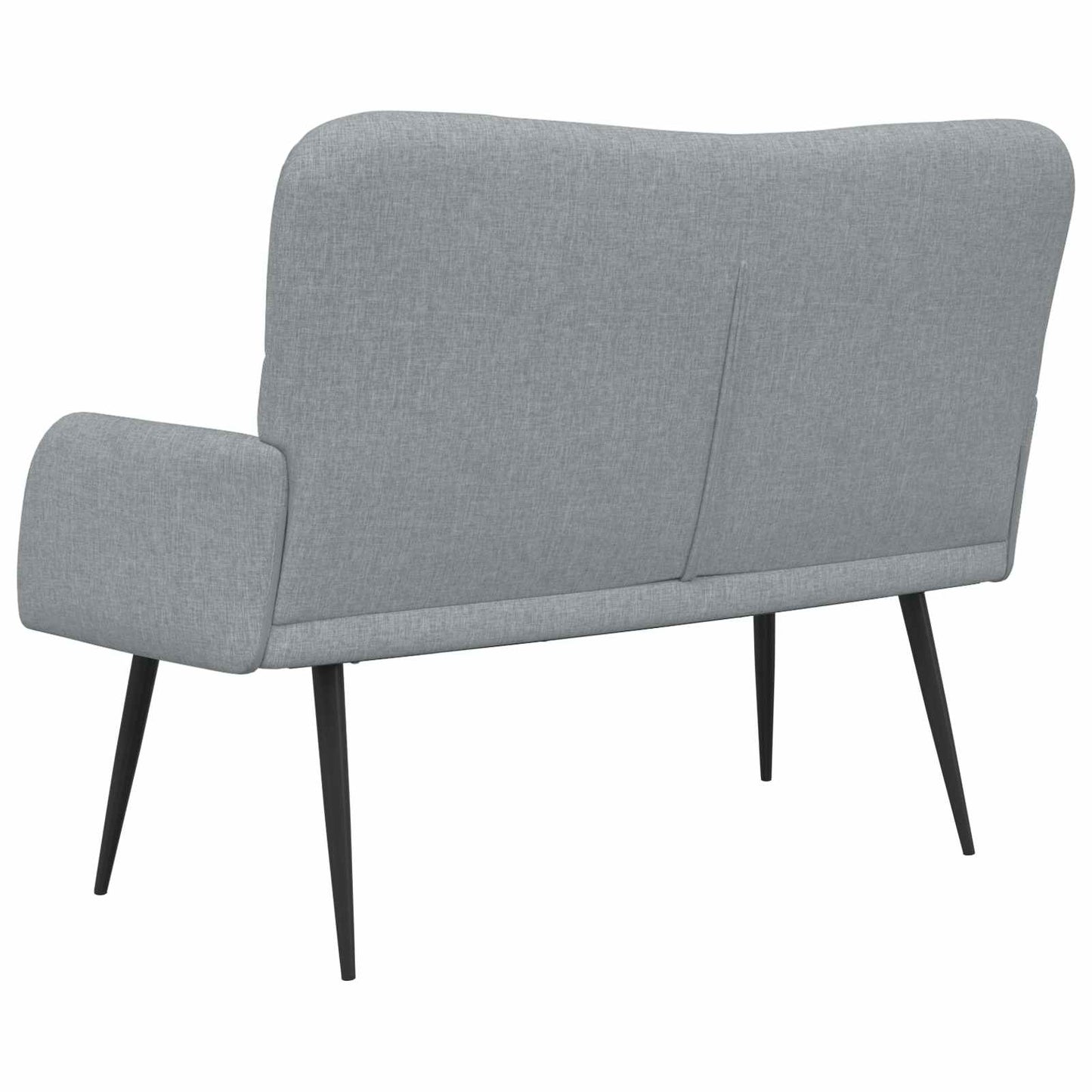 2-Sitzer Sofa Hellgrau 115 x 61 x 87 cm Stoff