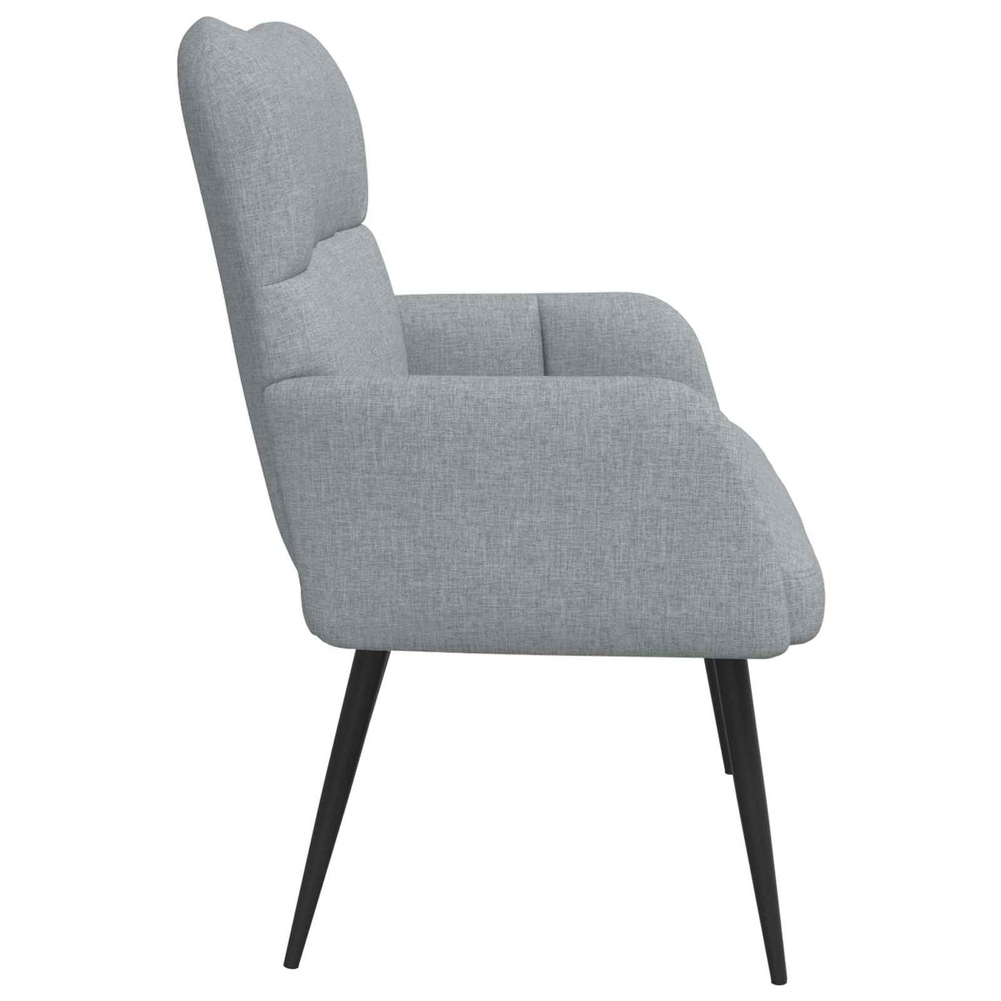 2-Sitzer Sofa Hellgrau 115 x 61 x 87 cm Stoff