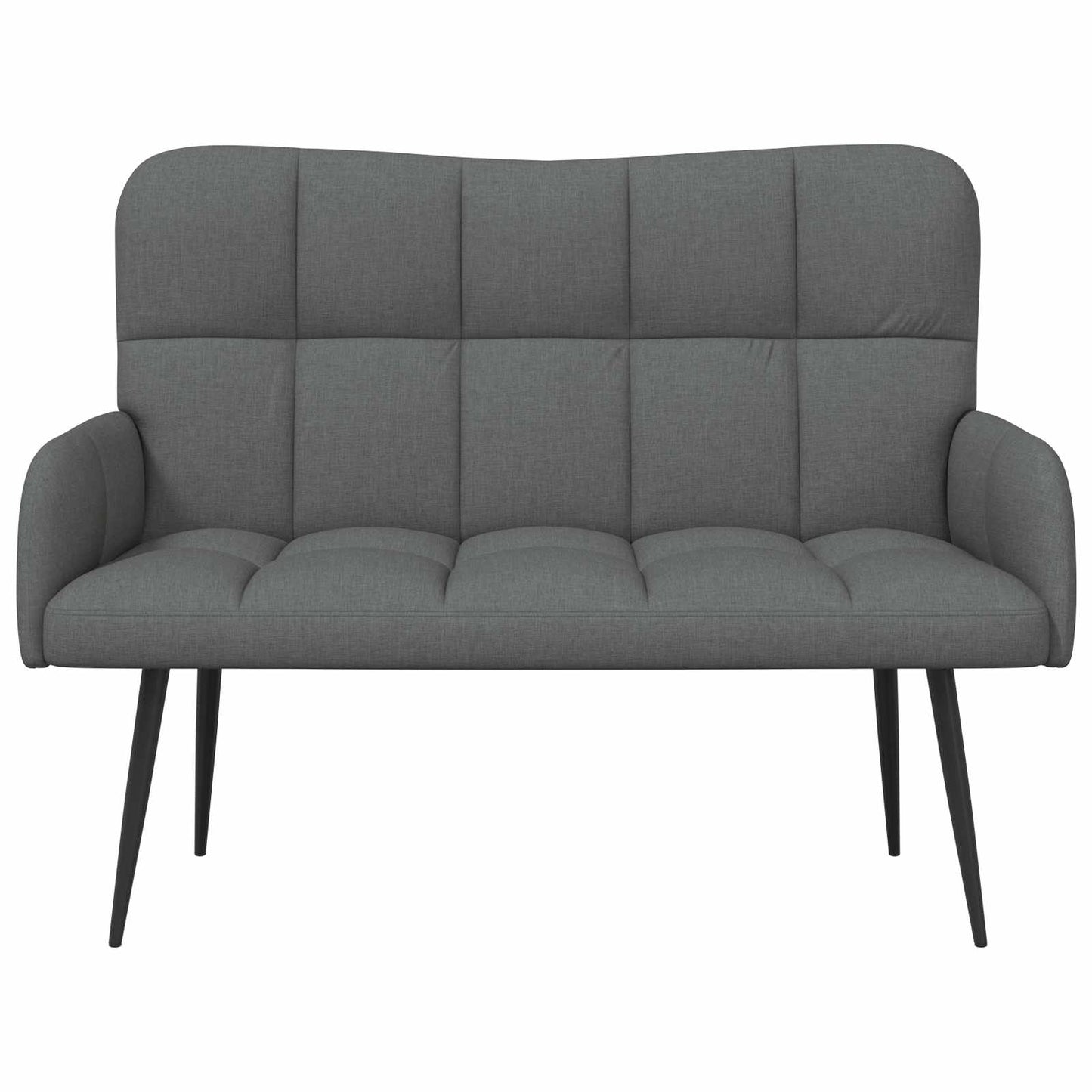2-Sitzer Sofa Dunkelgrau 115 x 61 x 87 cm Stoff