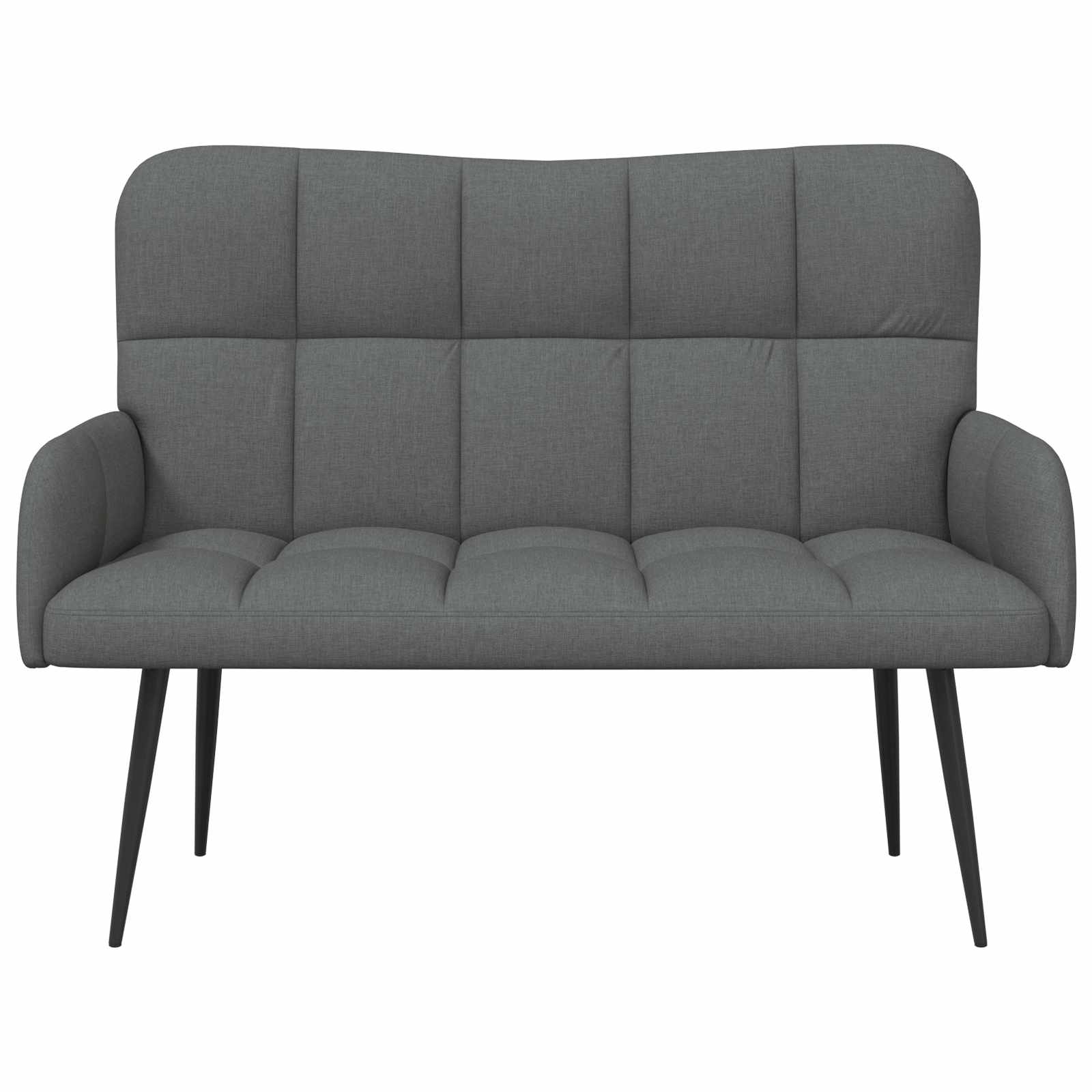 2-Sitzer Sofa Dunkelgrau 115 x 61 x 87 cm Stoff