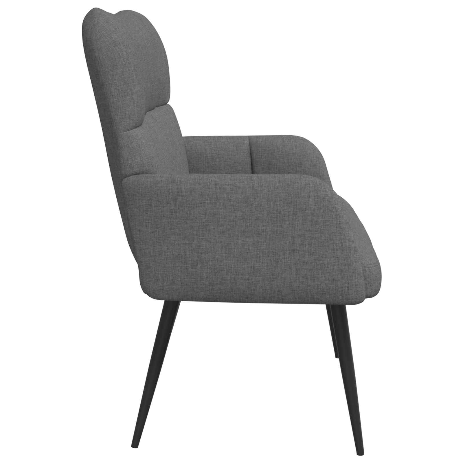 2-Sitzer Sofa Dunkelgrau 115 x 61 x 87 cm Stoff