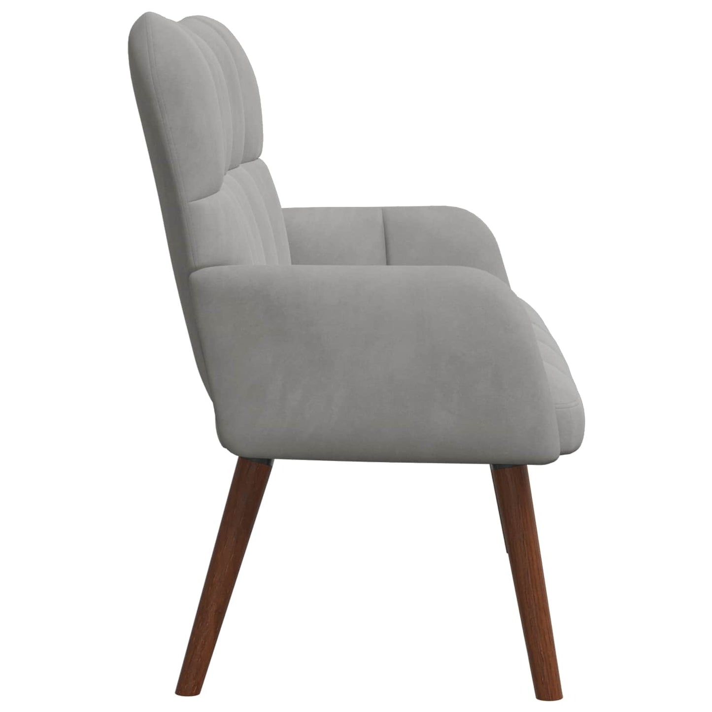 2-Sitzer Sofa Hellgrau 115 x 61 x 87 cm Samt