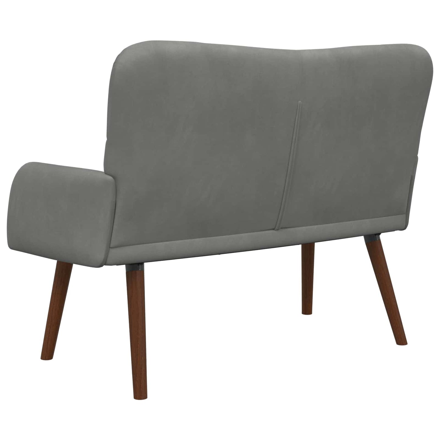 2-Sitzer Sofa Dunkelgrau 115 x 61 x 87 cm Samt