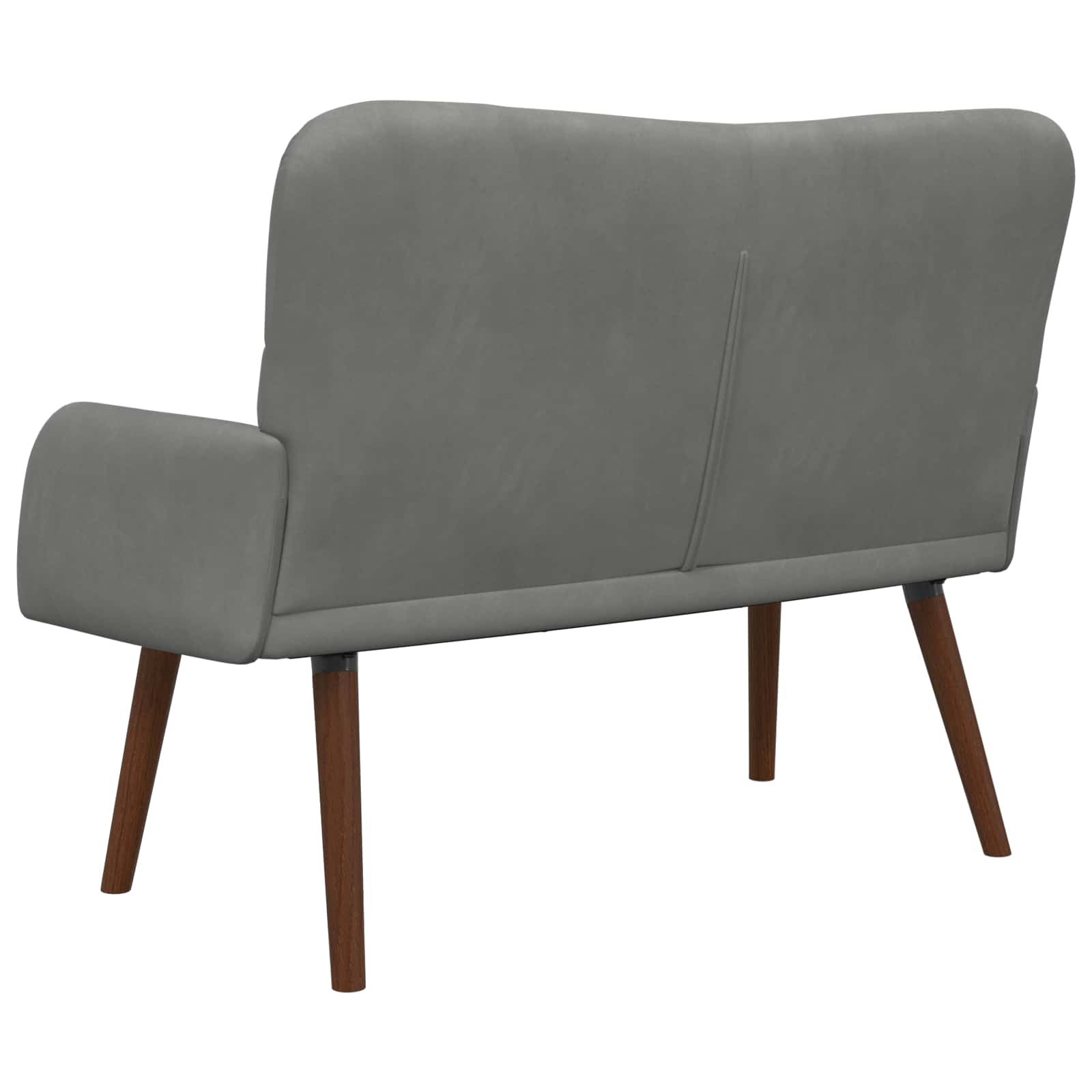 2-Sitzer Sofa Dunkelgrau 115 x 61 x 87 cm Samt