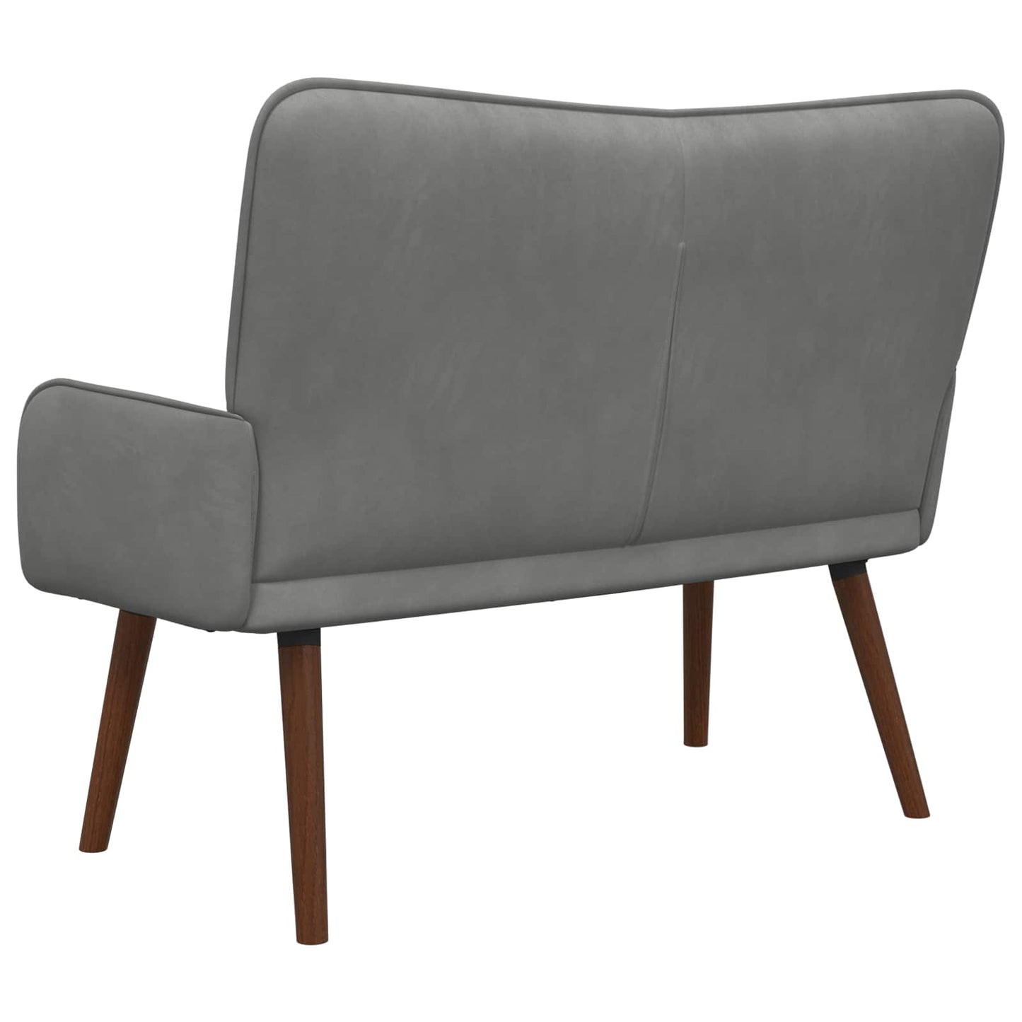 2-Sitzer Sofa Dunkelgrau 115 x 61 x 87 cm Samt
