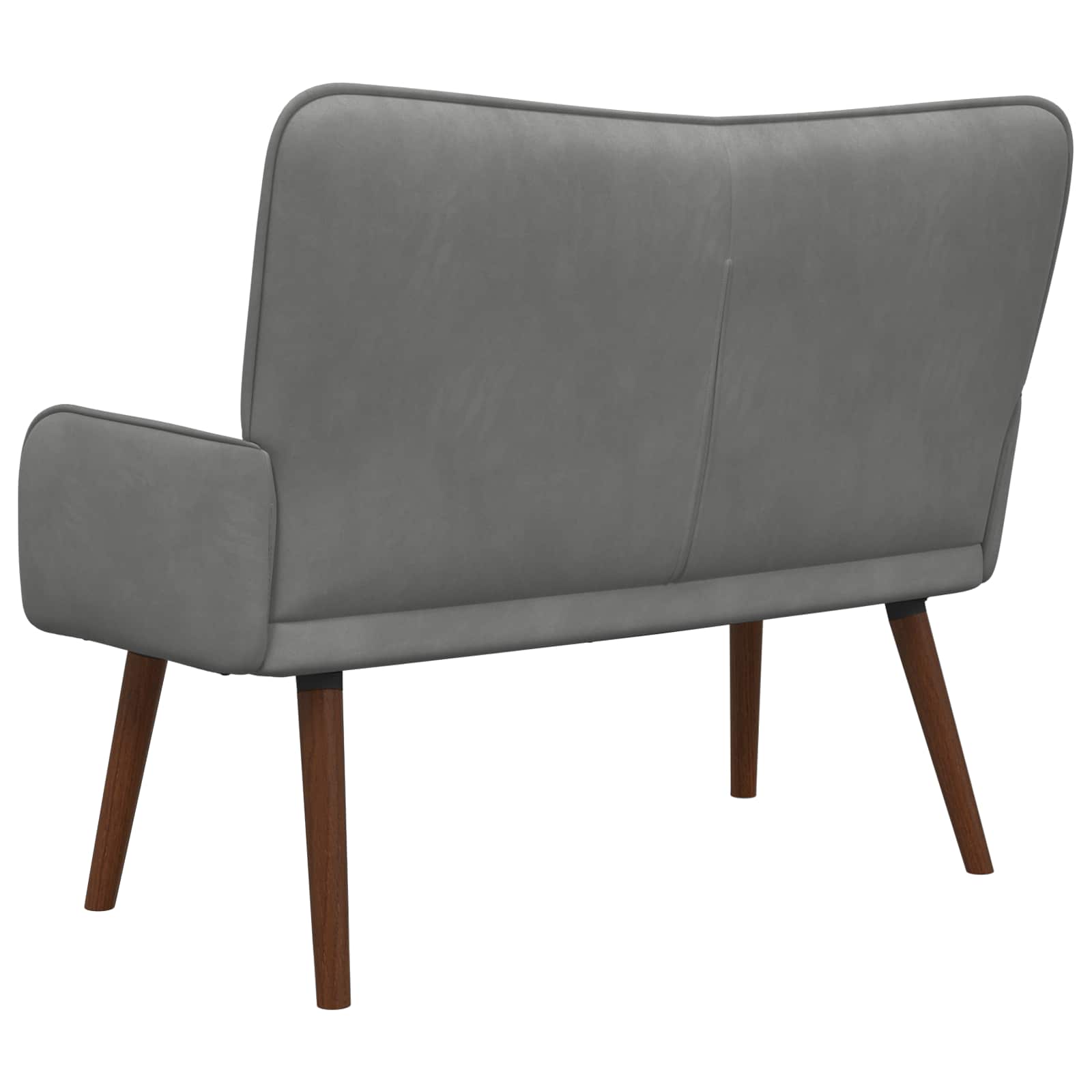 2-Sitzer Sofa Dunkelgrau 115 x 61 x 87 cm Samt