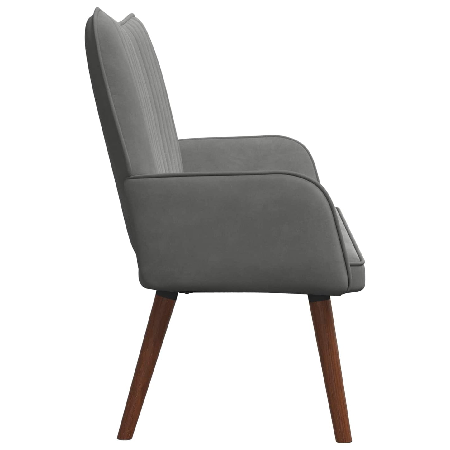 2-Sitzer Sofa Dunkelgrau 115 x 61 x 87 cm Samt