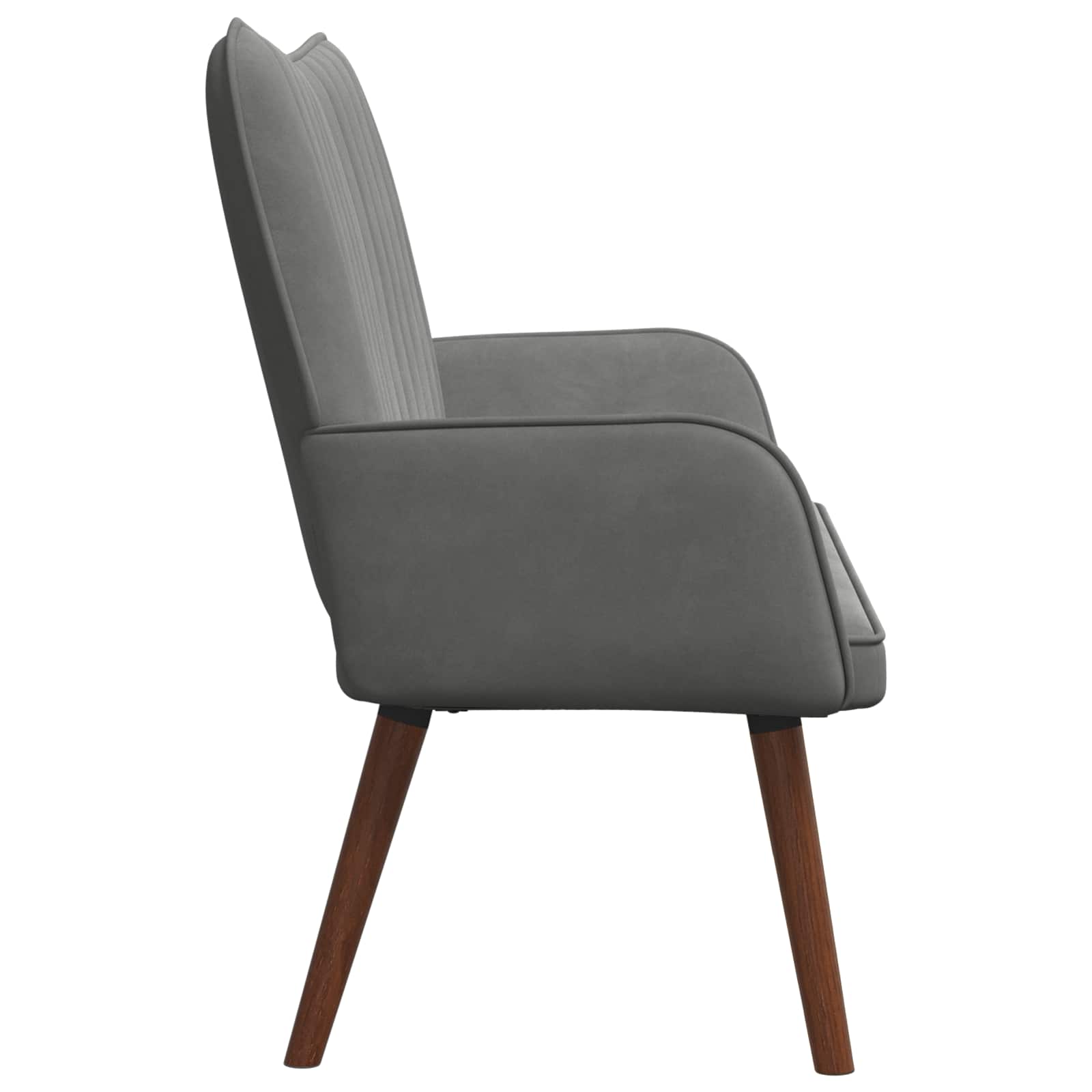 2-Sitzer Sofa Dunkelgrau 115 x 61 x 87 cm Samt