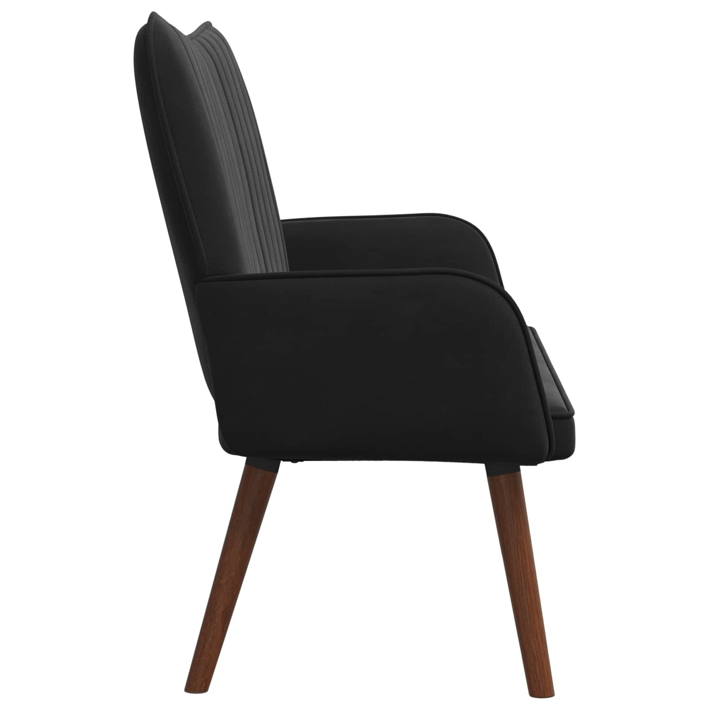 2-Sitzer Sofa Schwarz 115 x 61 x 87 cm Samt