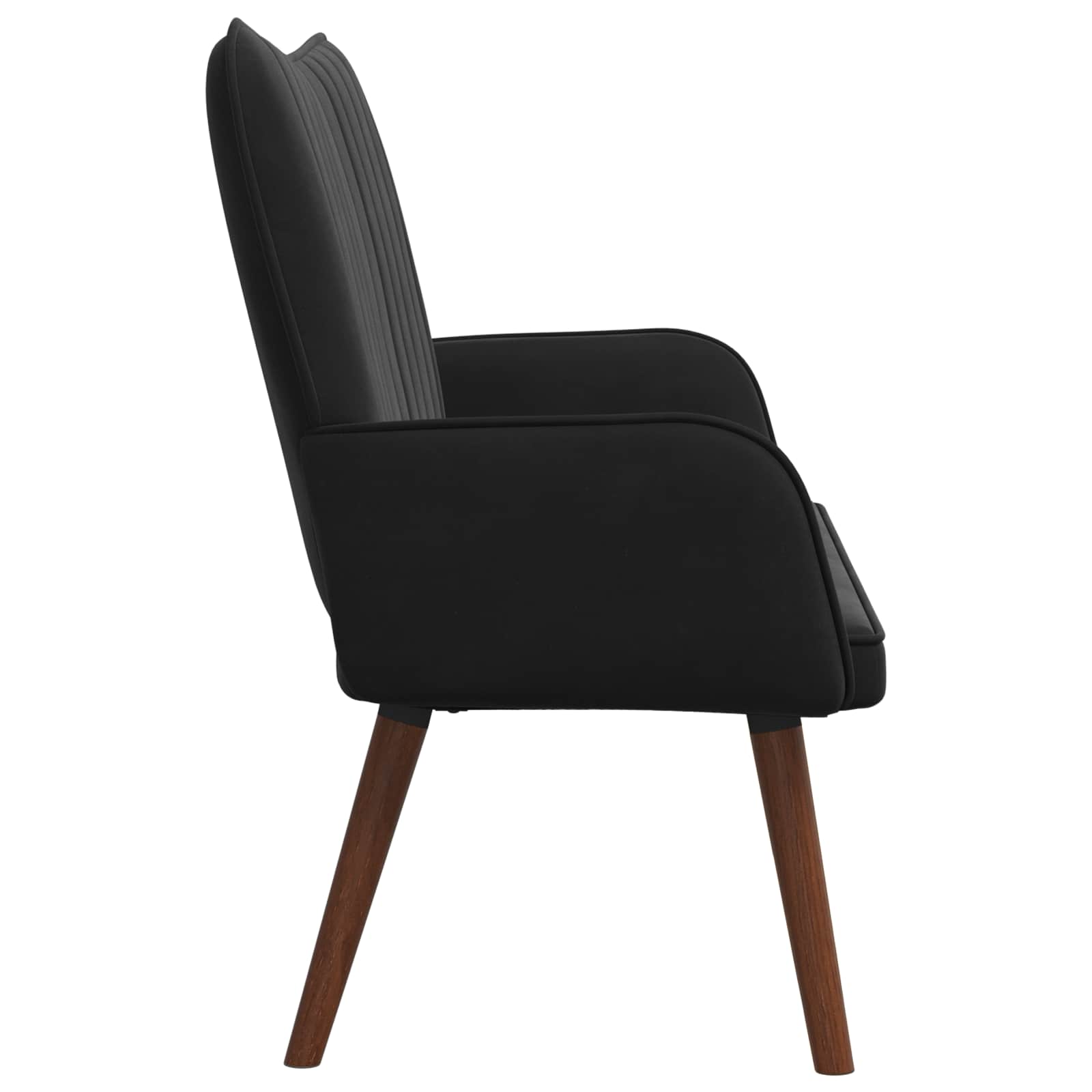 2-Sitzer Sofa Schwarz 115 x 61 x 87 cm Samt