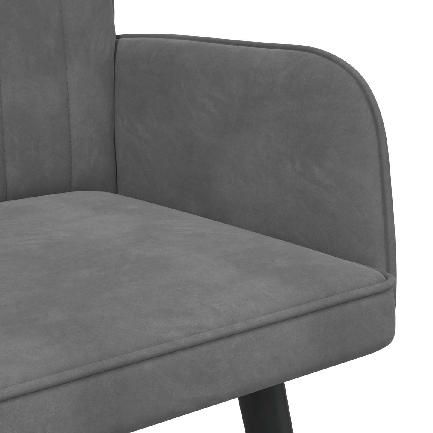 2-Sitzer Sofa Dunkelgrau 115 x 61 x 87 cm Samt