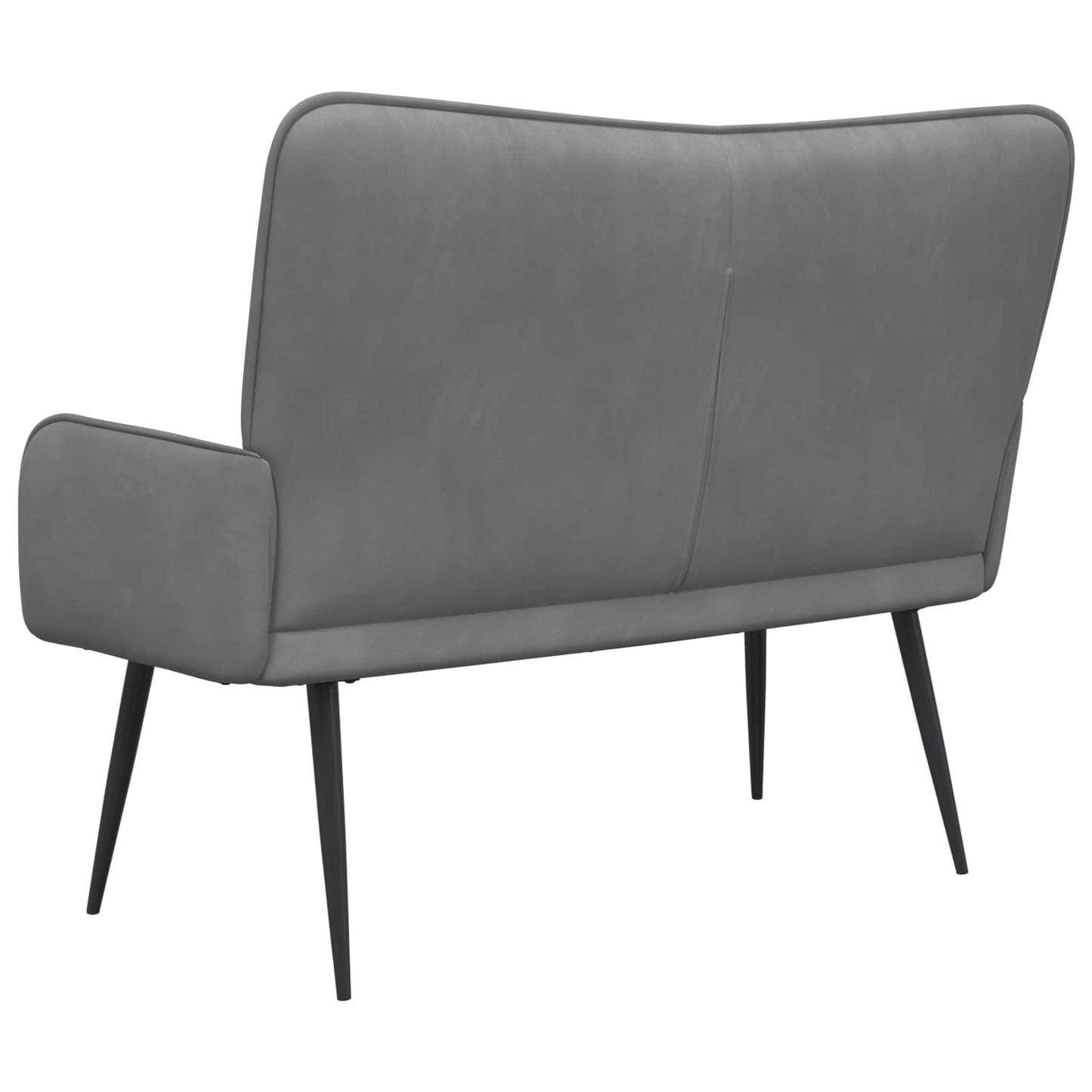 2-Sitzer Sofa Dunkelgrau 115 x 61 x 87 cm Samt