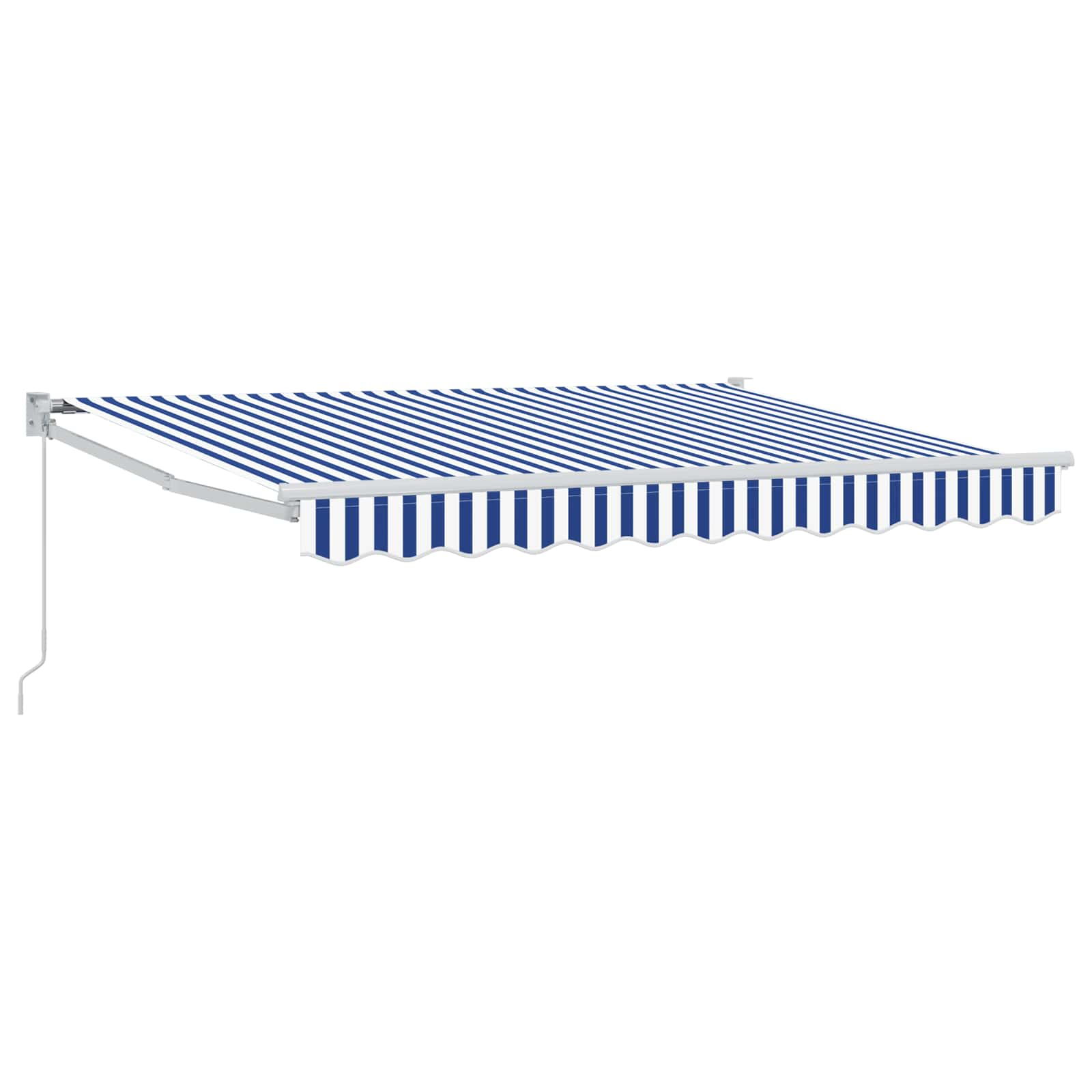 Ausziehbare Markise Blau und Weiß 3,5 x 2 m