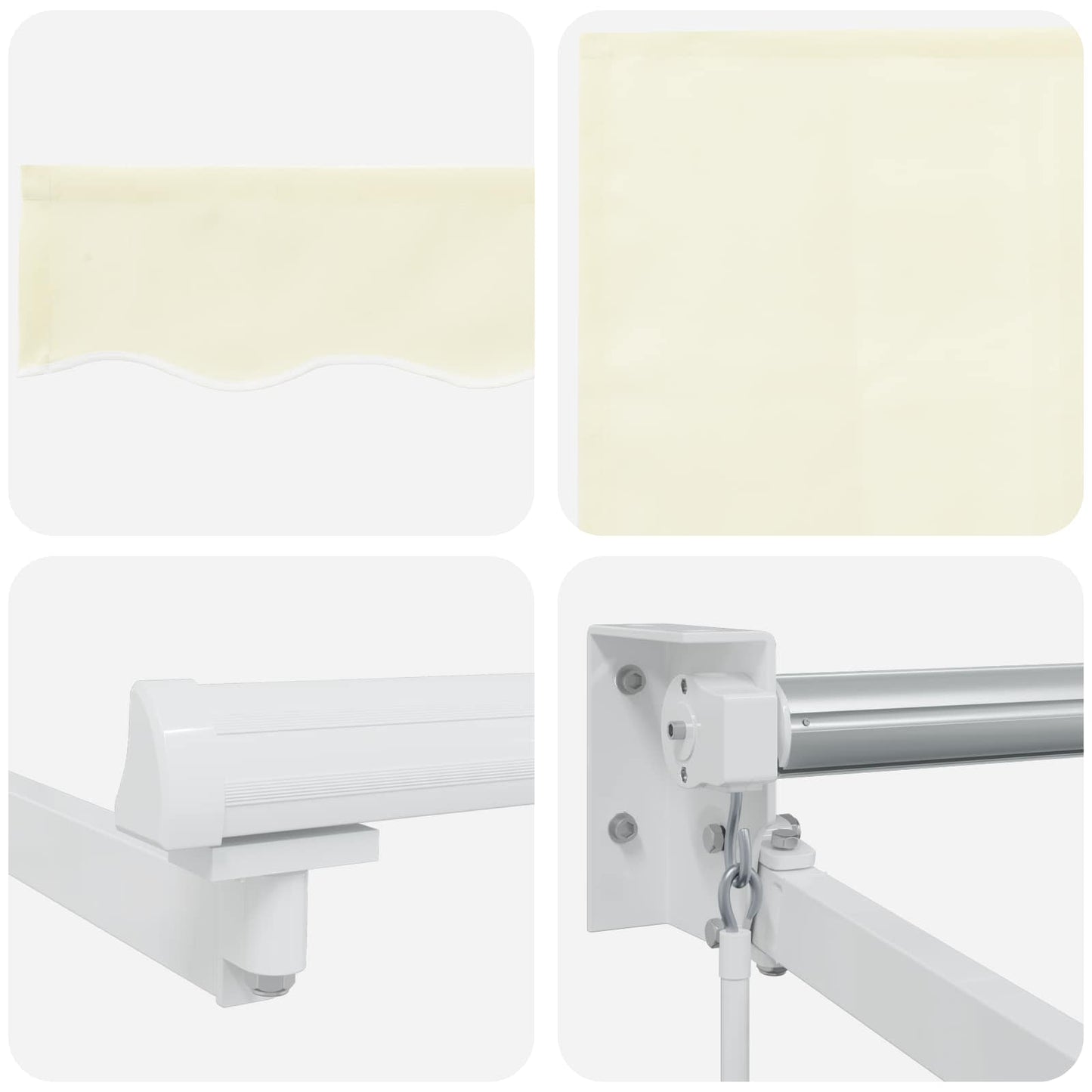 Ausziehbare Markise Creme 3,5 x 2 m
