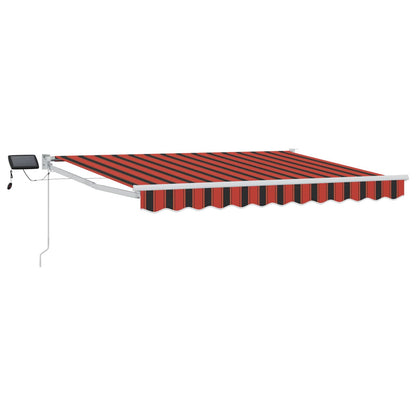 Manuelle Gelenkarmmarkise mit LEDs 3 x 2,5 m