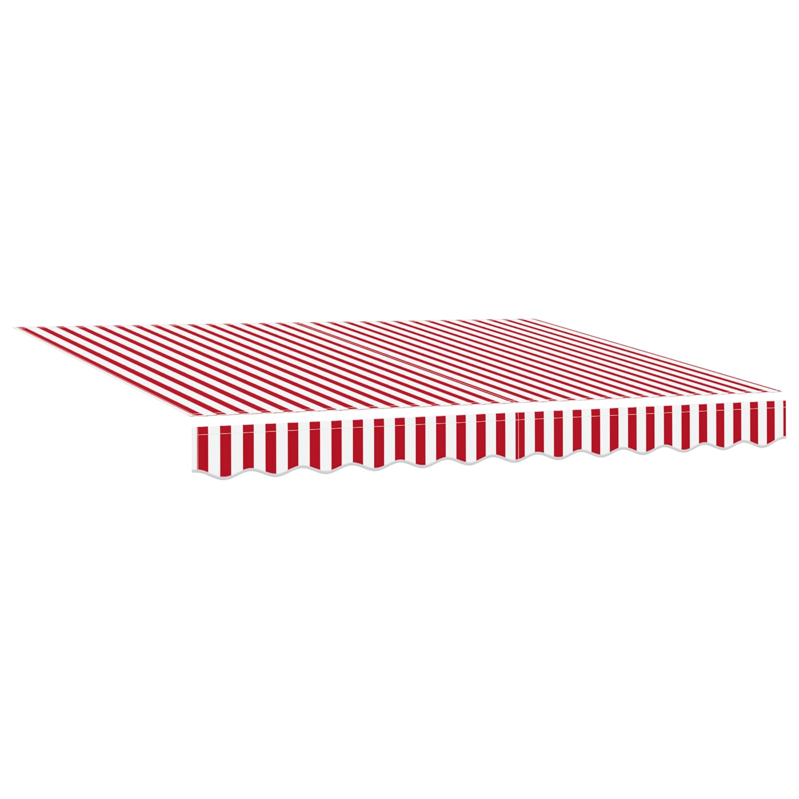 Manuelle Gelenkarmmarkise mit LEDs Rot und Weiß 3 x 2,5 m
