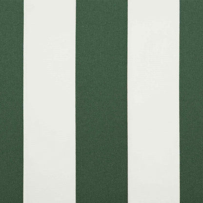 Manuelle Gelenkarmmarkise mit LEDs Grün und Weiß 3 x 2,5 m