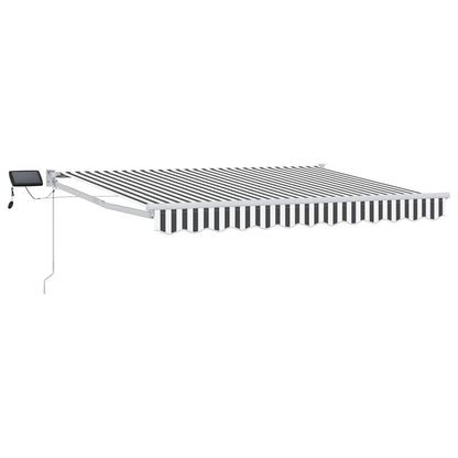 Manuelle Gelenkarmmarkise mit LEDs 3,5 x 2,5 m