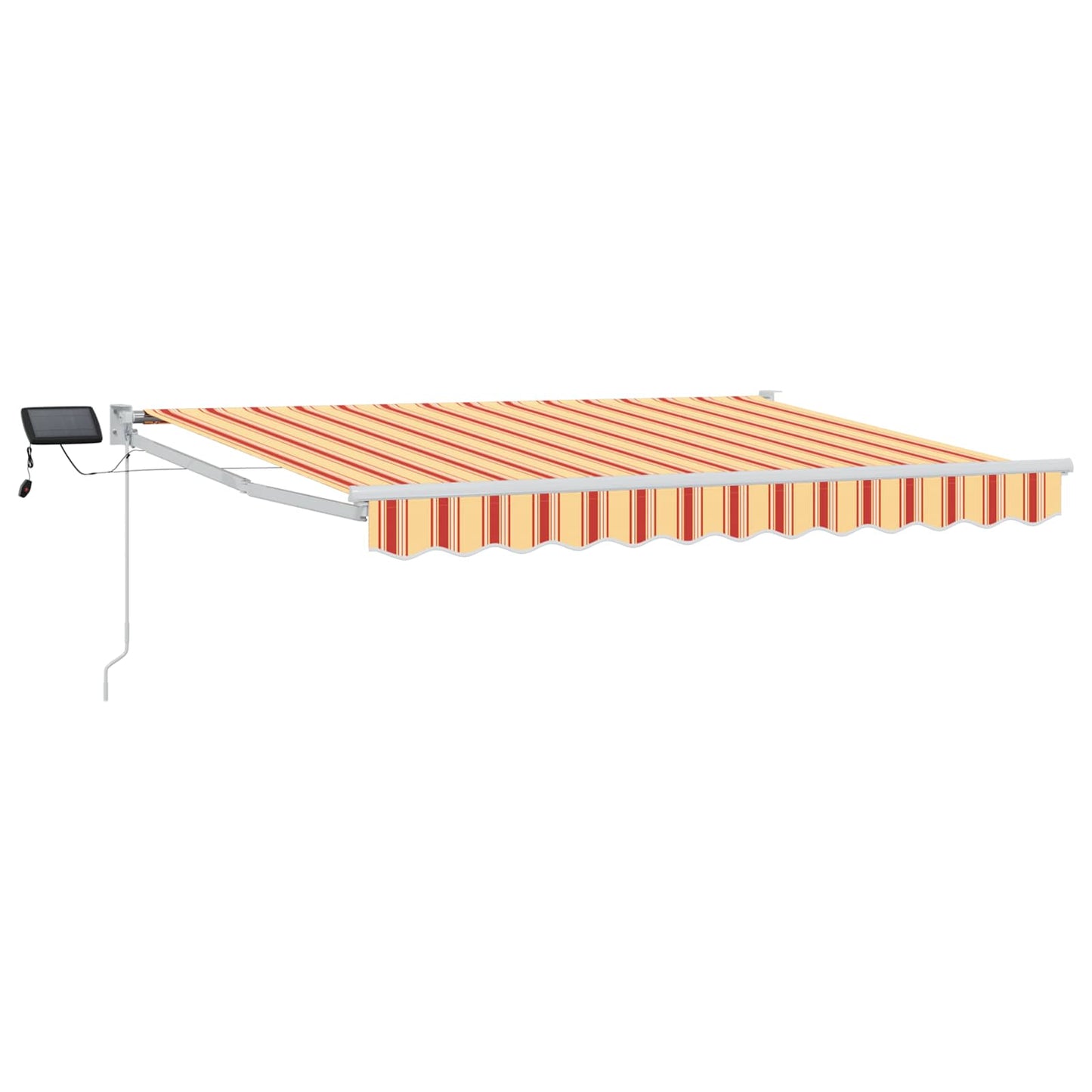 Manuelle Gelenkarmmarkise mit LEDs Mehrfarbig 3,5 x 2,5 m