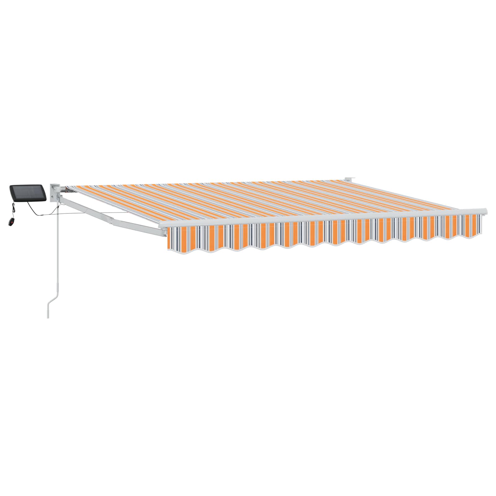 Manuelle Gelenkarmmarkise mit LEDs 3,5 x 2,5 m