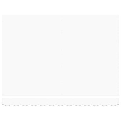 Manuelle Gelenkarmmarkise mit LEDs Weiß 3,5 x 2,5 m