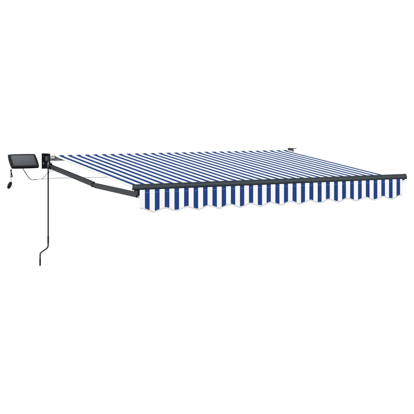 Manuelle Gelenkarmmarkise mit LEDs 3 x 2,5 m
