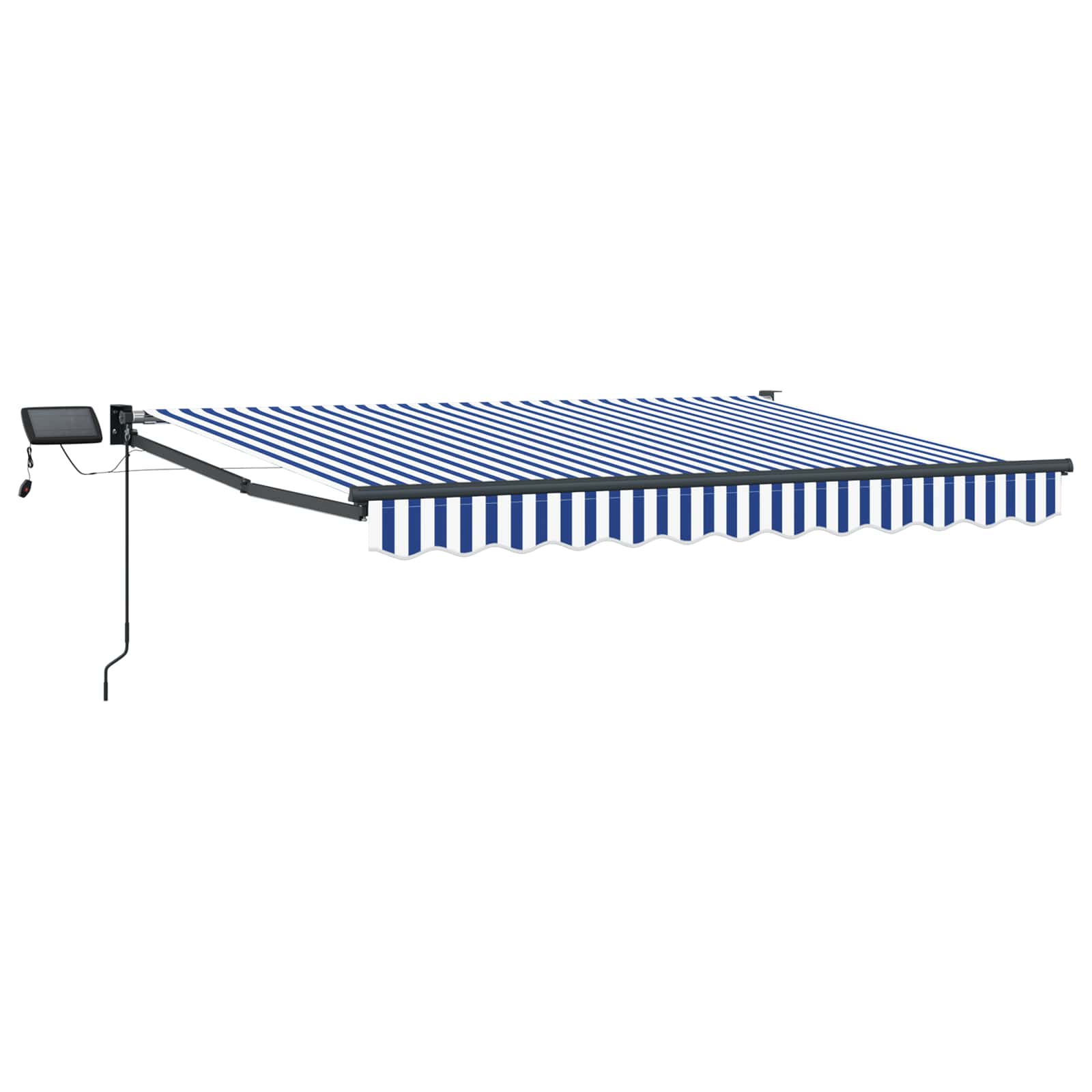 Manuelle Gelenkarmmarkise mit LEDs 3 x 2,5 m
